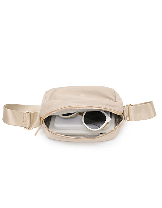 Harlow Small Shoulder Bag - Beige - Image 3
