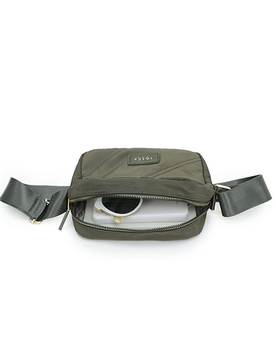 Harlow Small Shoulder Bag - Khaki - Image 3