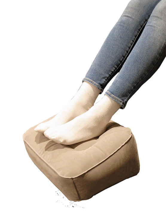 Inflatable Foot Pillow - Brown