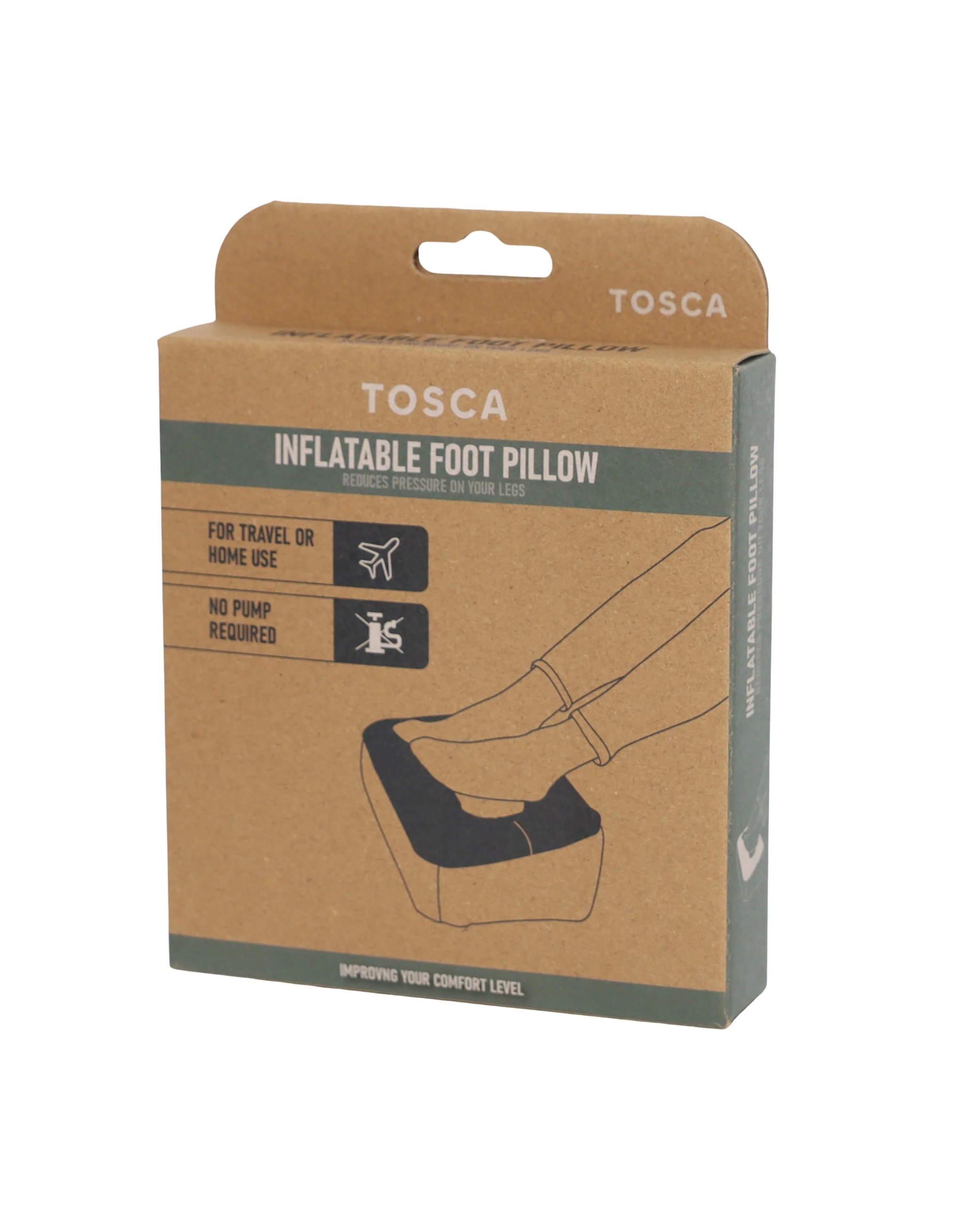 Inflatable Foot Pillow - Brown - Image 2