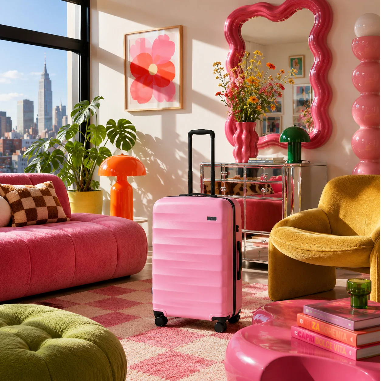Interstellar 2.0 79cm Large Hard Suitcase - Fuchsia - Image 6