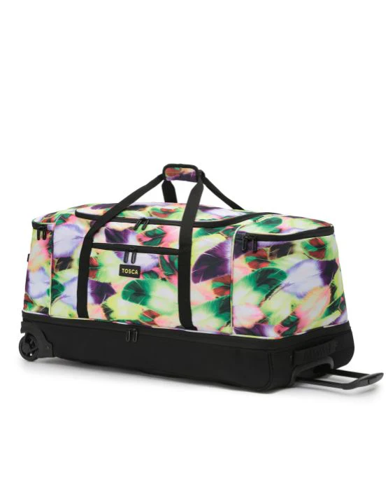 Large 85cm Split Compartment Wheel Bag - Yellow Feather - Image 3