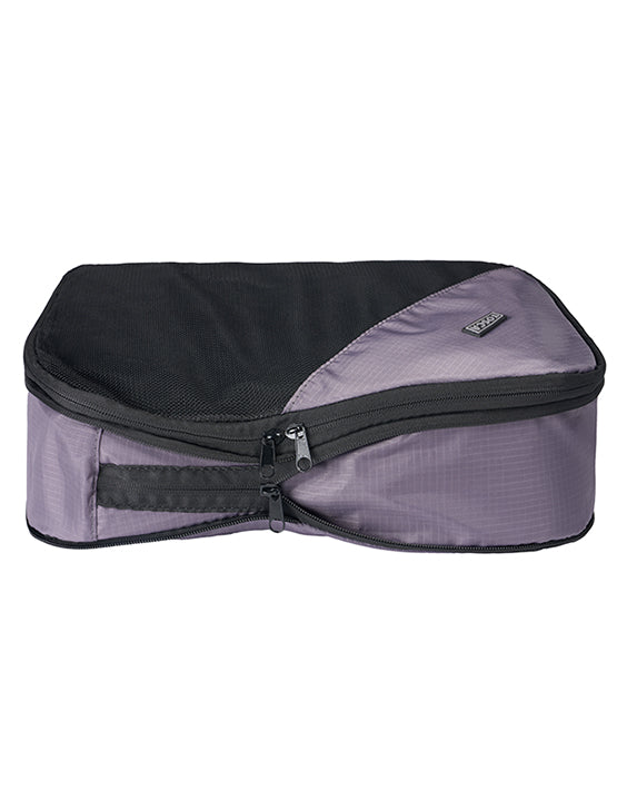Large Compression Packing Cube Pack (x2) Black / Grey - Image 3