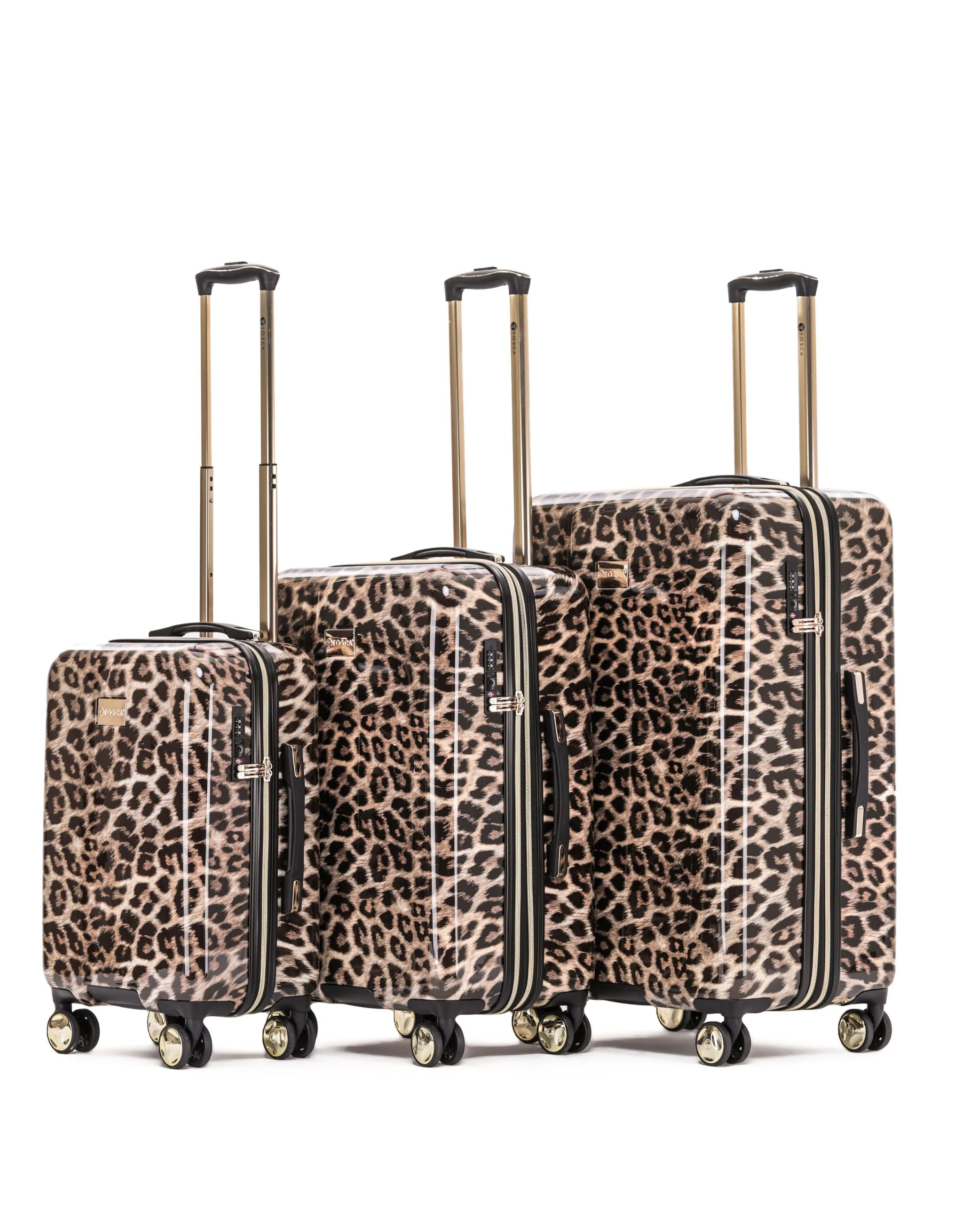 Leopard Hard Suitcase 3 Piece Set