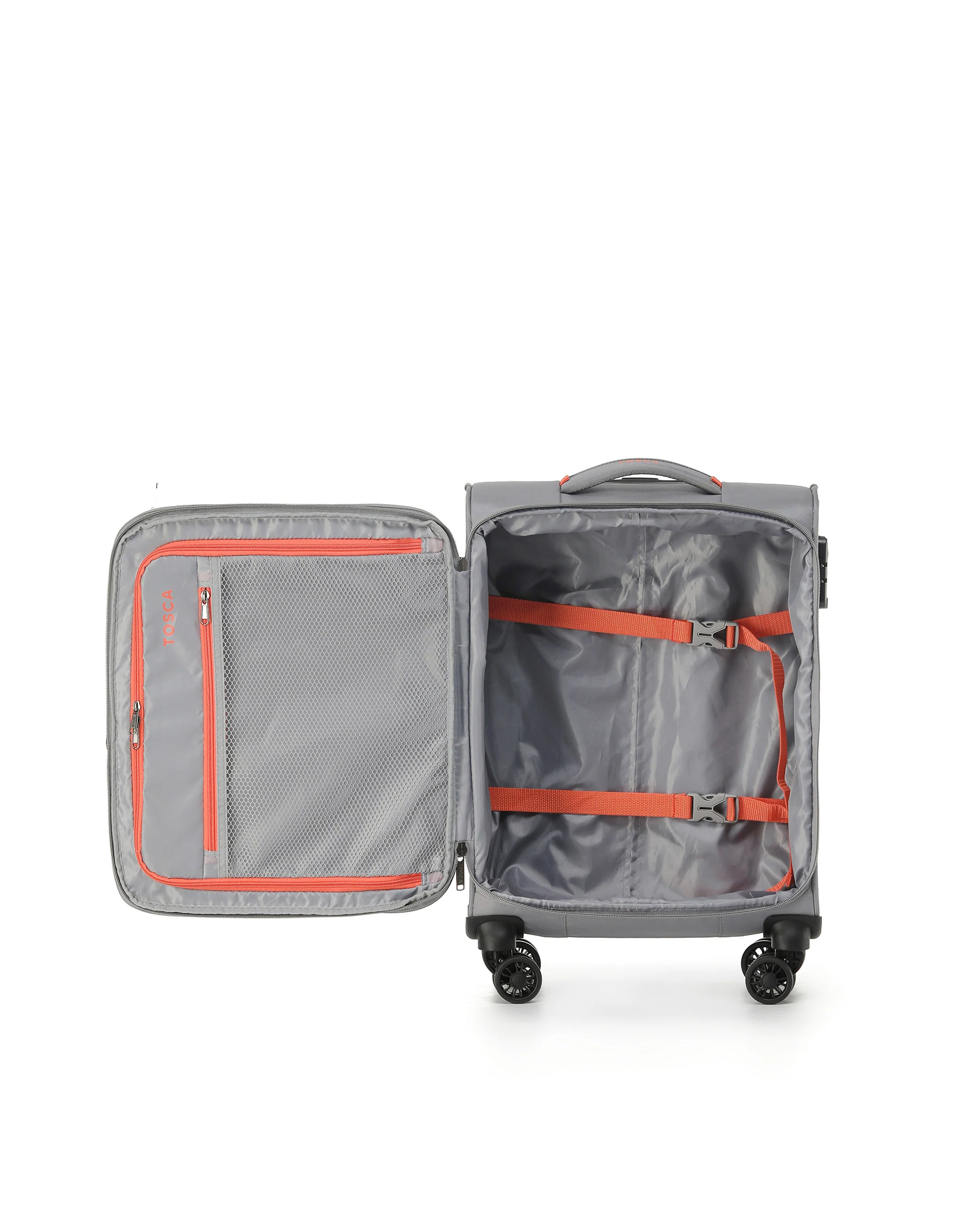 Luna Lite 52cm Small Soft Carry On - Grey - Image 3