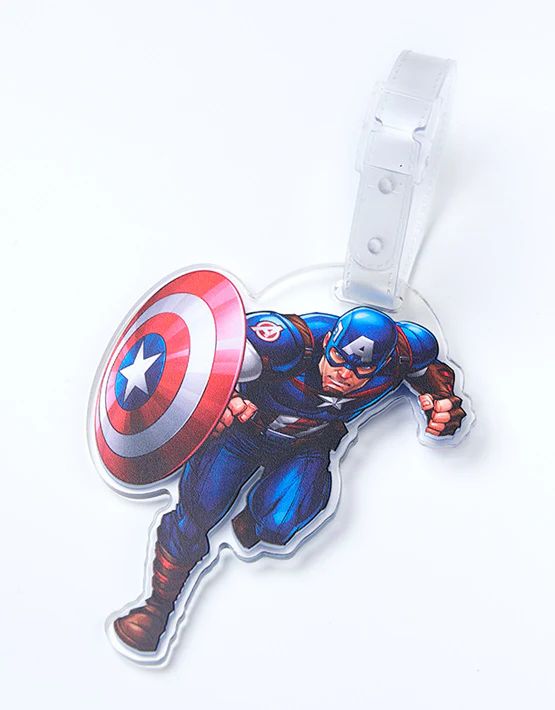 Marvel Captain America Luggage Tag - Blue