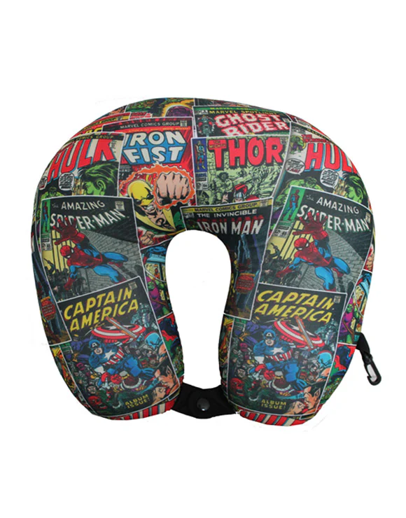 Marvel Comic Micro Bead Neck Cushion - Multi