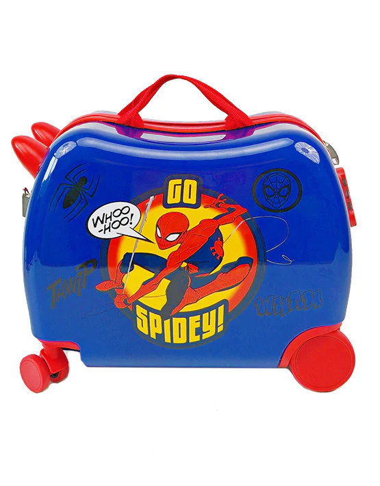 Marvel Spider-Man Small Ride-On Suitcase - Blue/Red