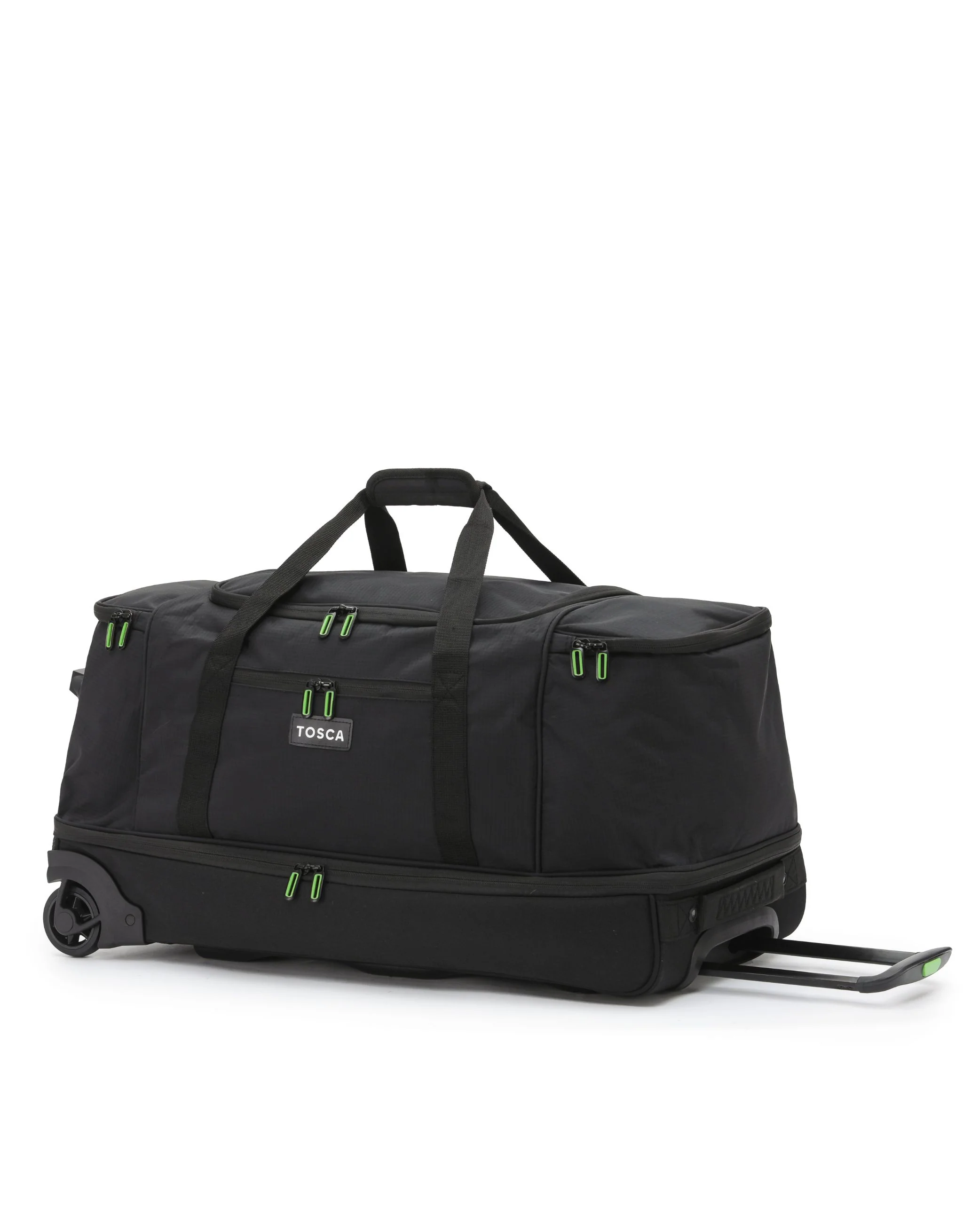 Medium 70cm Split Compartment Wheel Bag - Black - Image 2