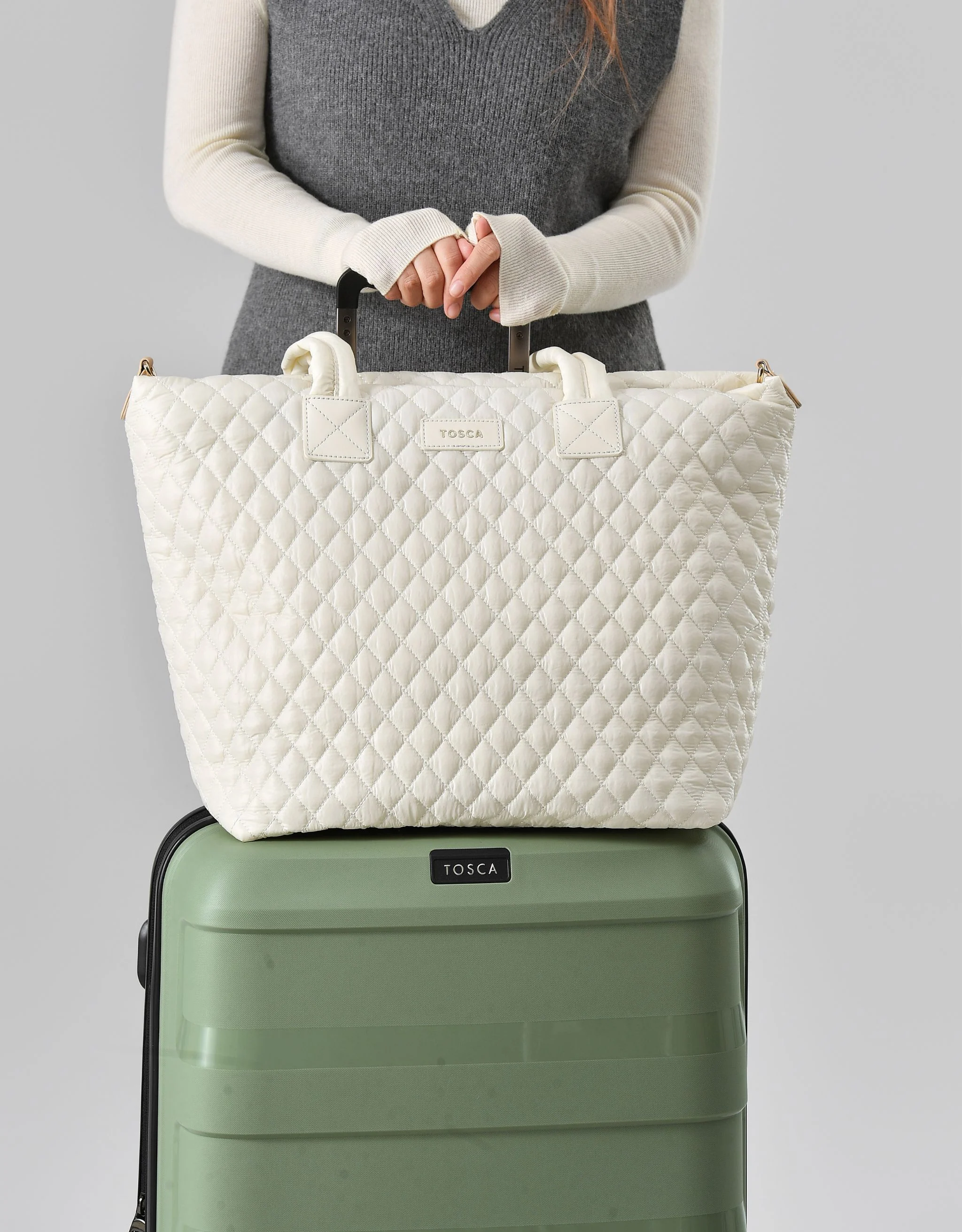 Metro Large Travel Tote Bag - Mushroom - Image 6