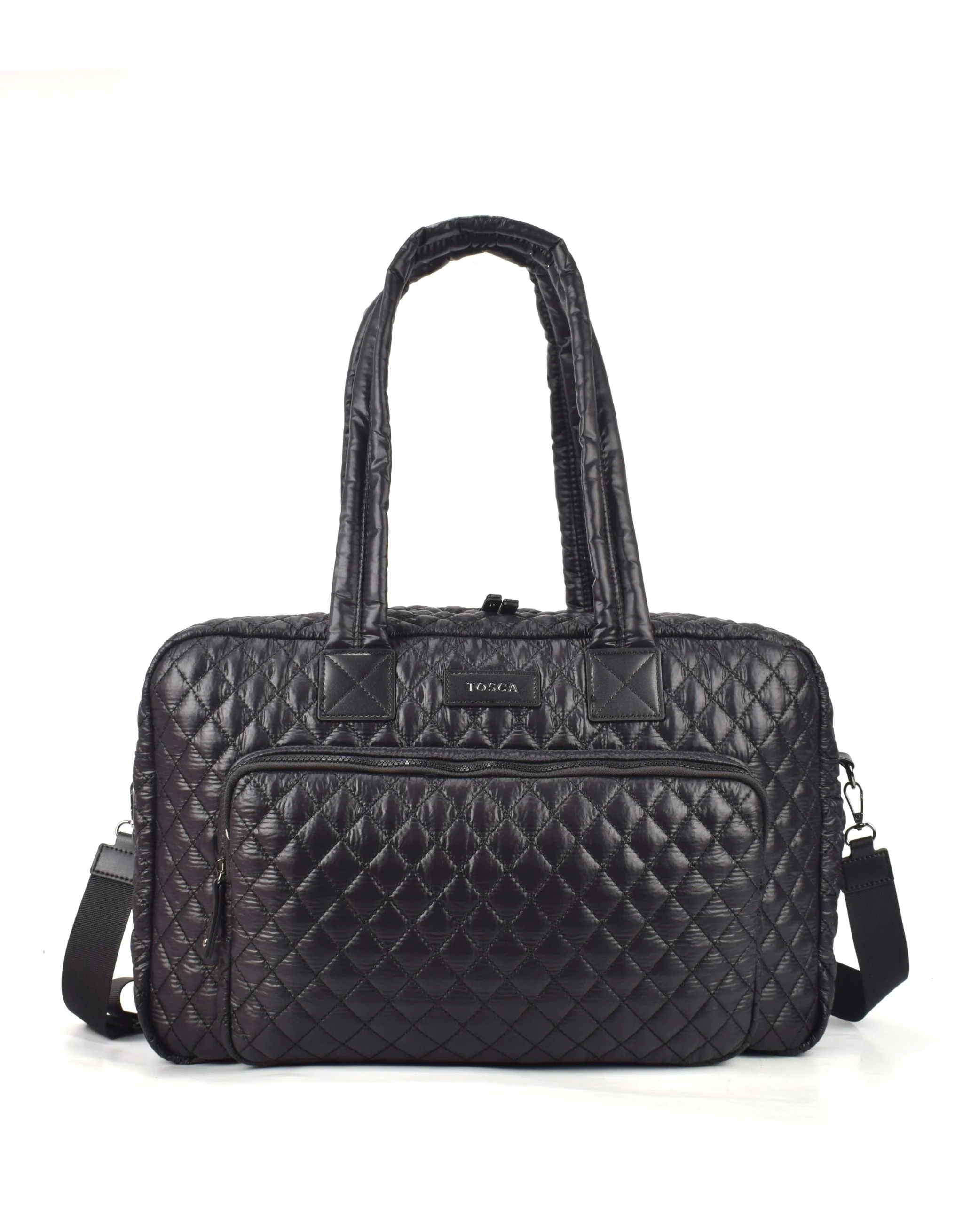 Metro Large Travel Split Tote Bag - Black