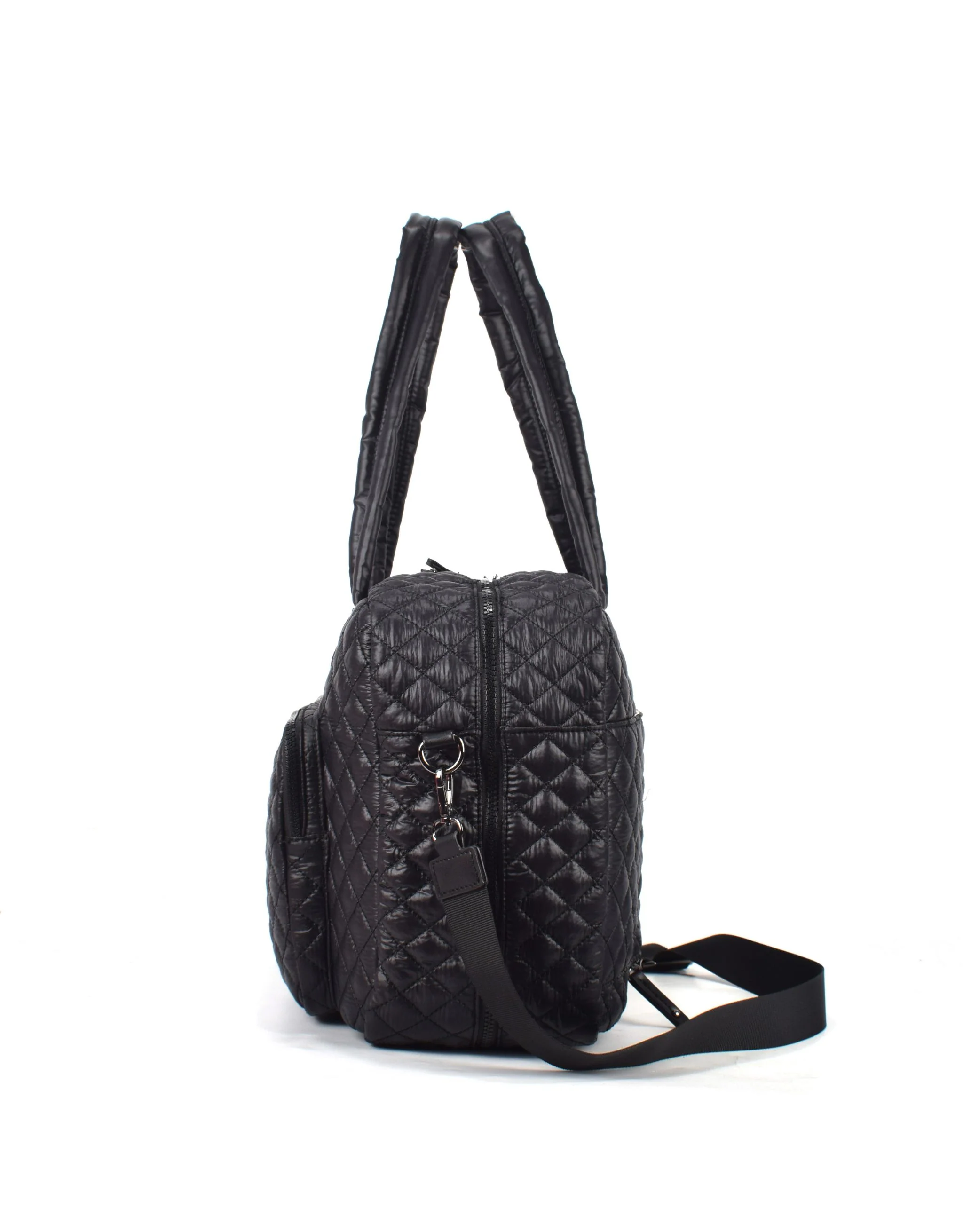 Metro Large Travel Split Tote Bag - Black - Image 3