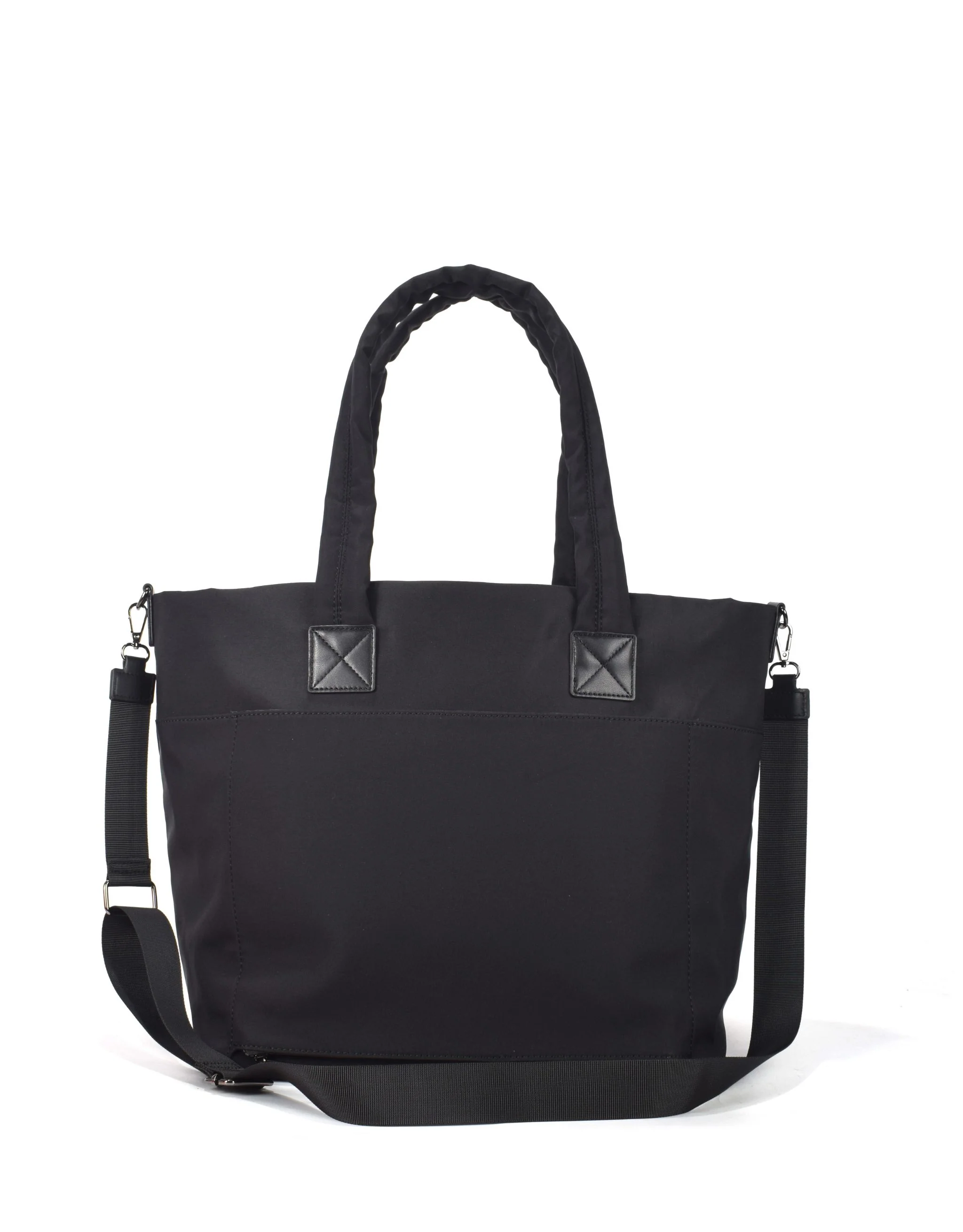 Metro Large Travel Tote Bag - Black Nylon - Image 2