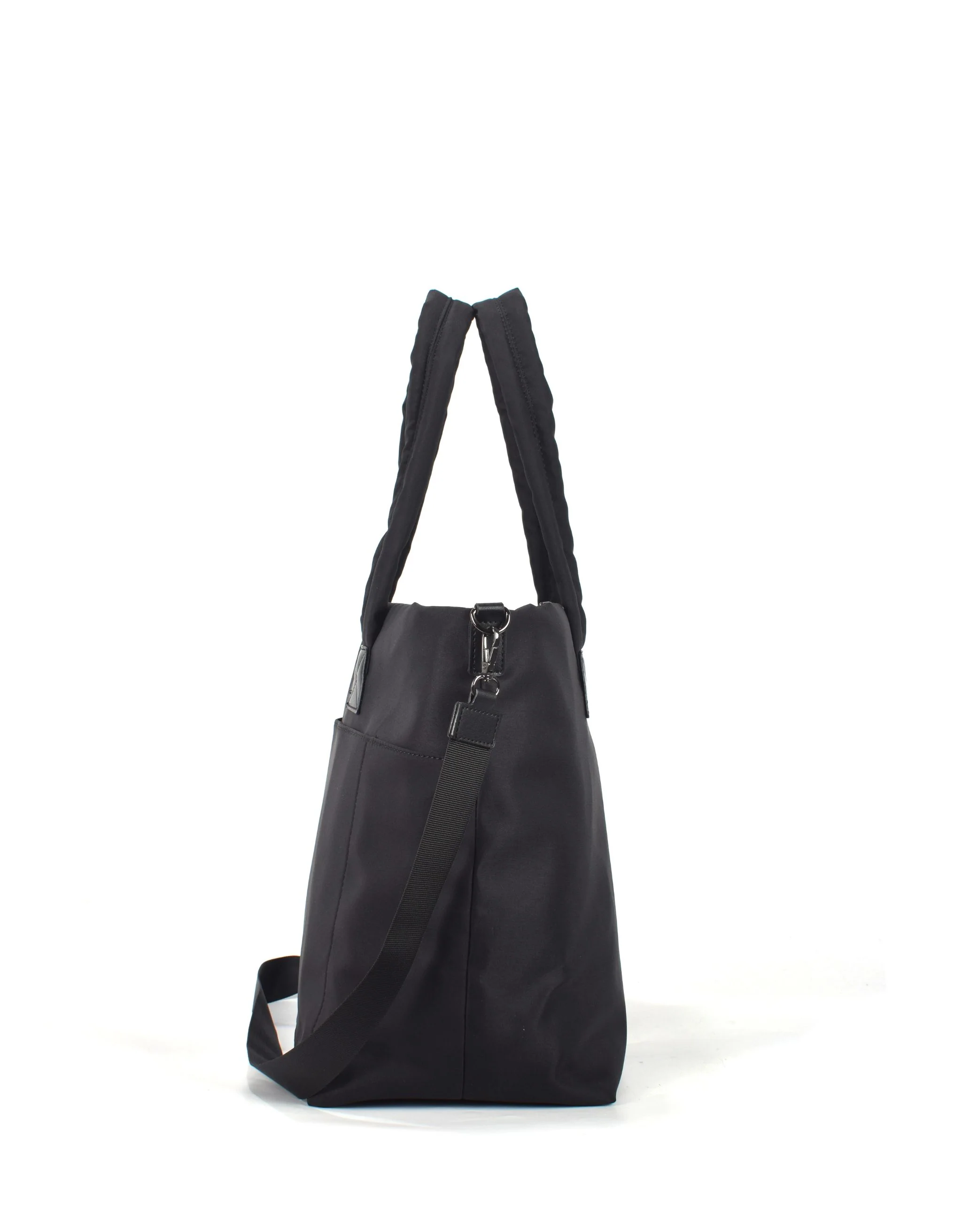 Metro Large Travel Tote Bag - Black Nylon - Image 3