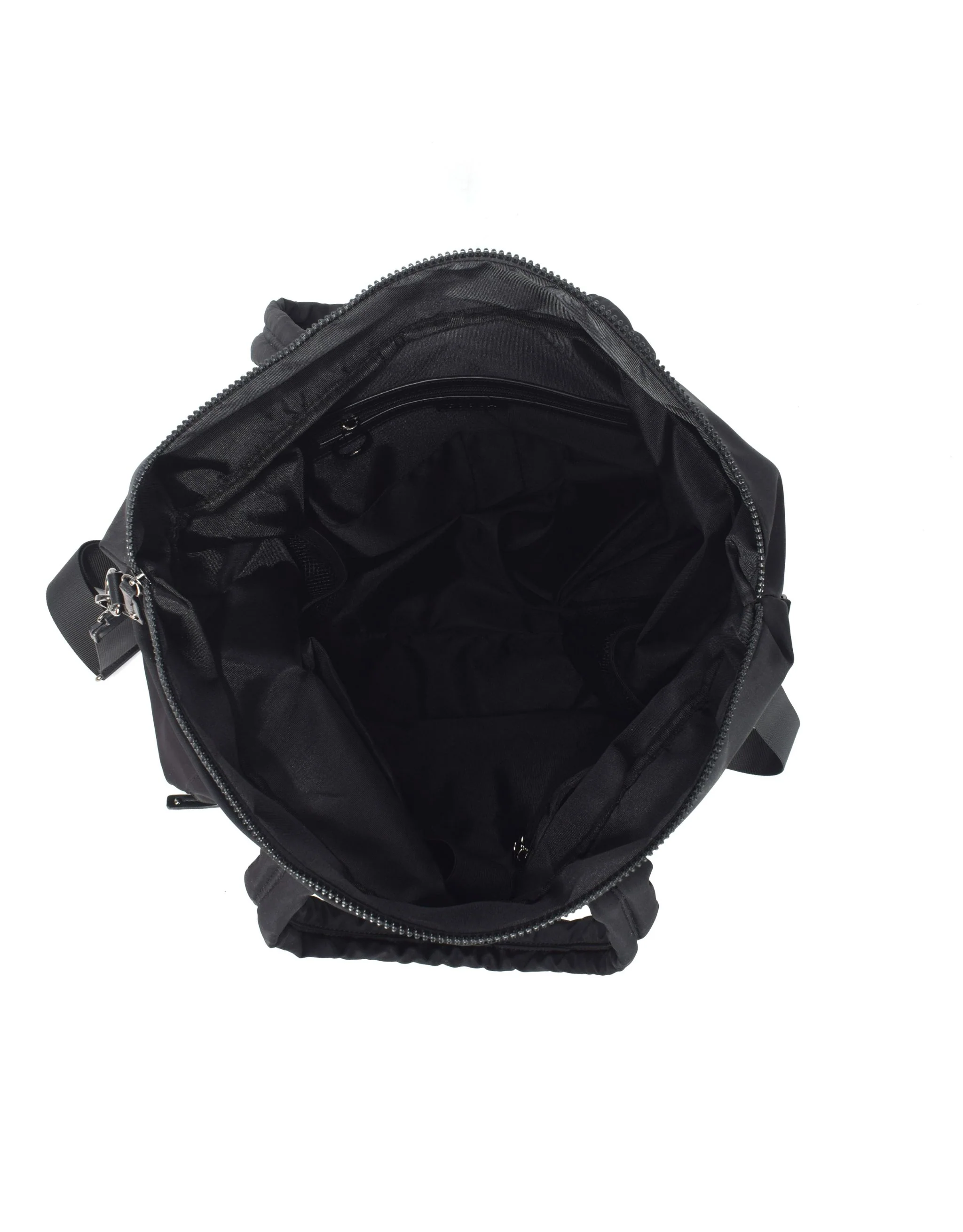 Metro Large Travel Tote Bag - Black Nylon - Image 5