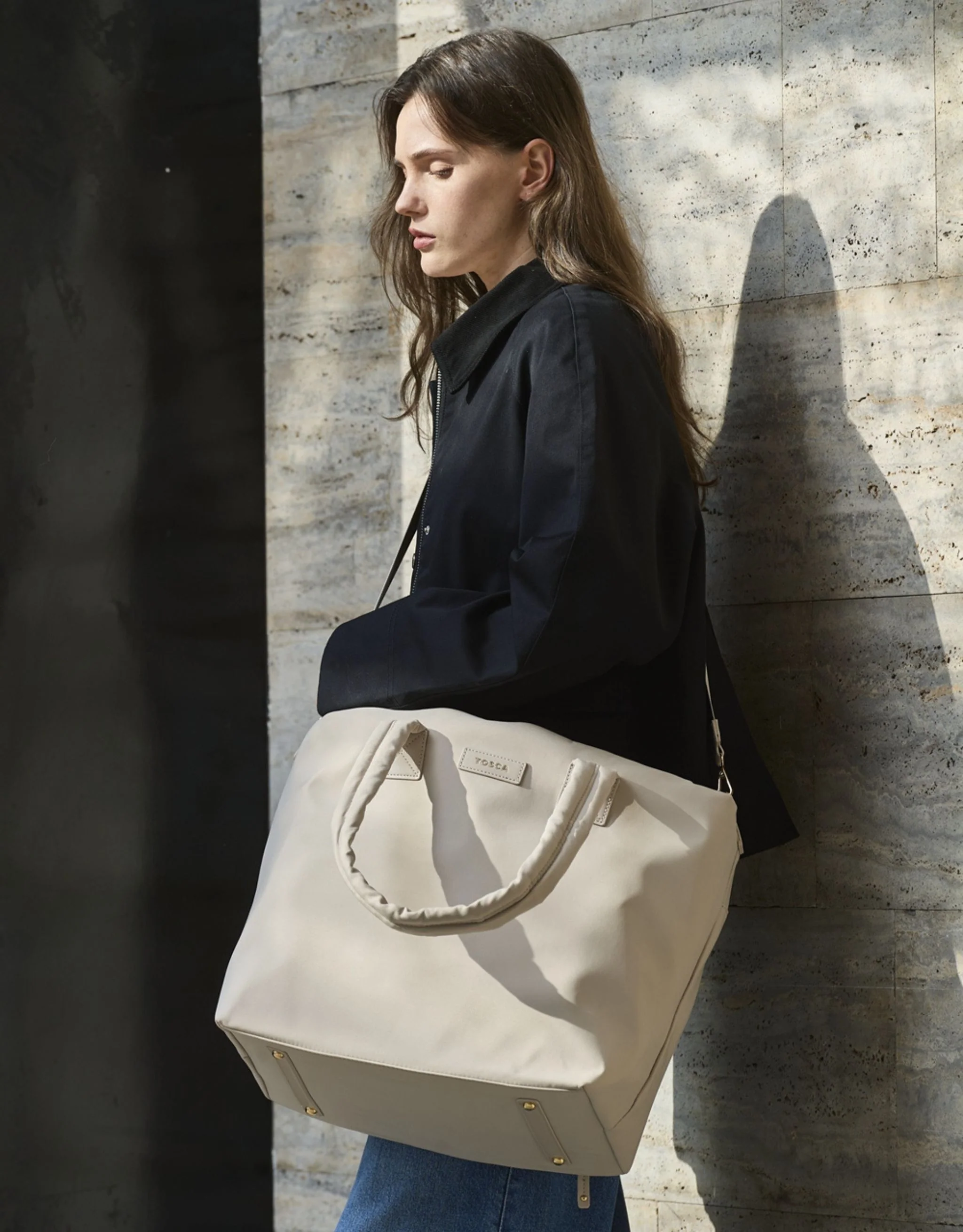 Metro Large Travel Tote Bag - Stone Nylon - Image 6