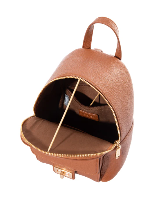 Mickey Mini Pebbled Backpack - Brown - Image 4