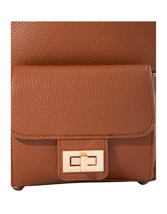 Mickey Mini Pebbled Backpack - Brown - Image 6