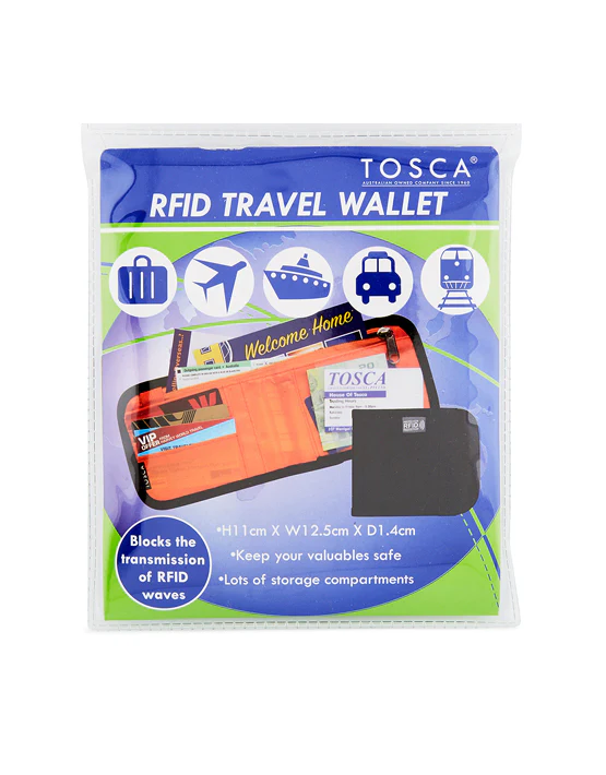 RFID Travel Wallet - Black - Image 4