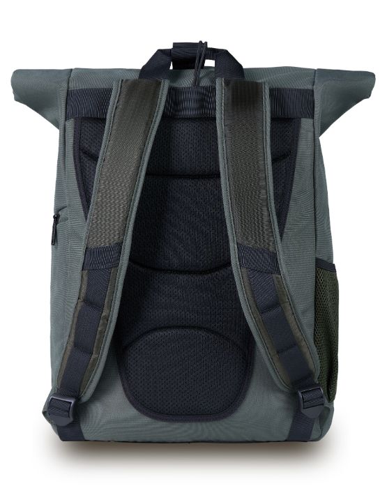 Roll Top Backpack - Khaki - Image 3