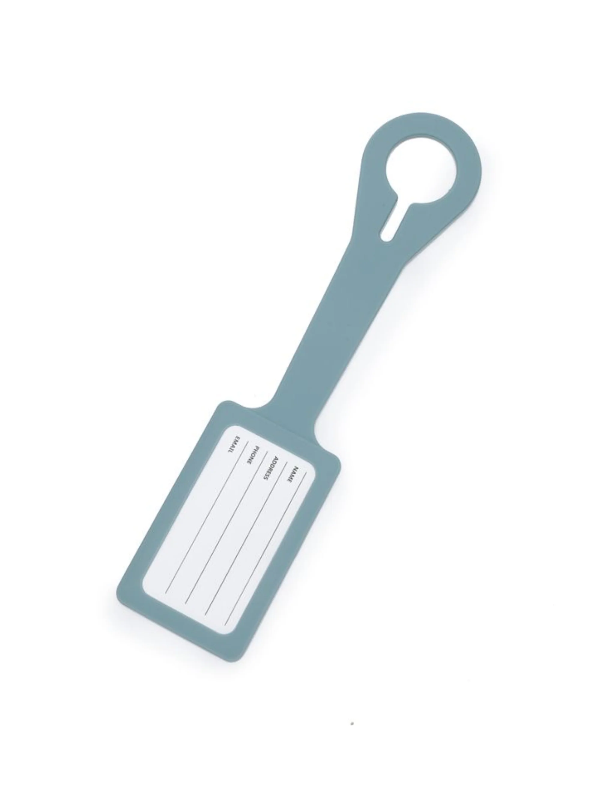 Silicone Luggage Tag - Ocean Blue - Image 2