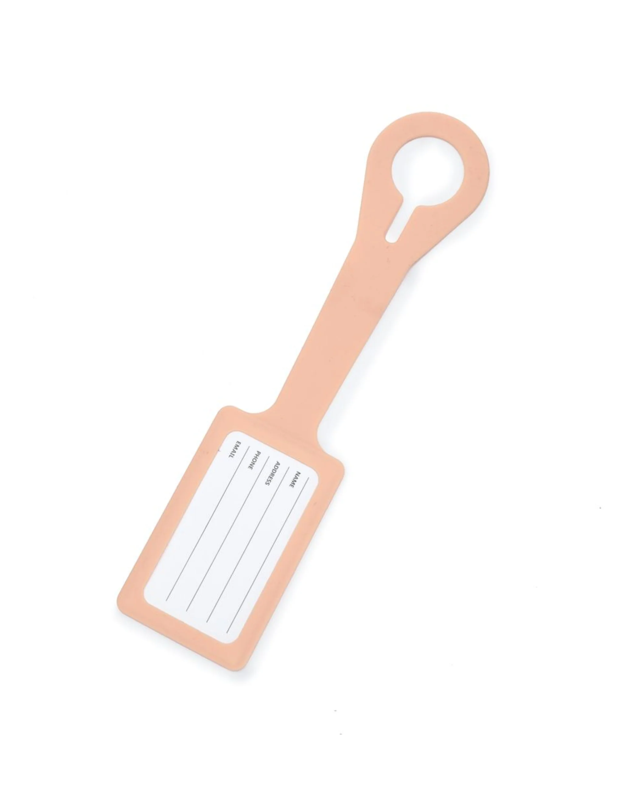 Silicone Luggage Tag - Peach - Image 2