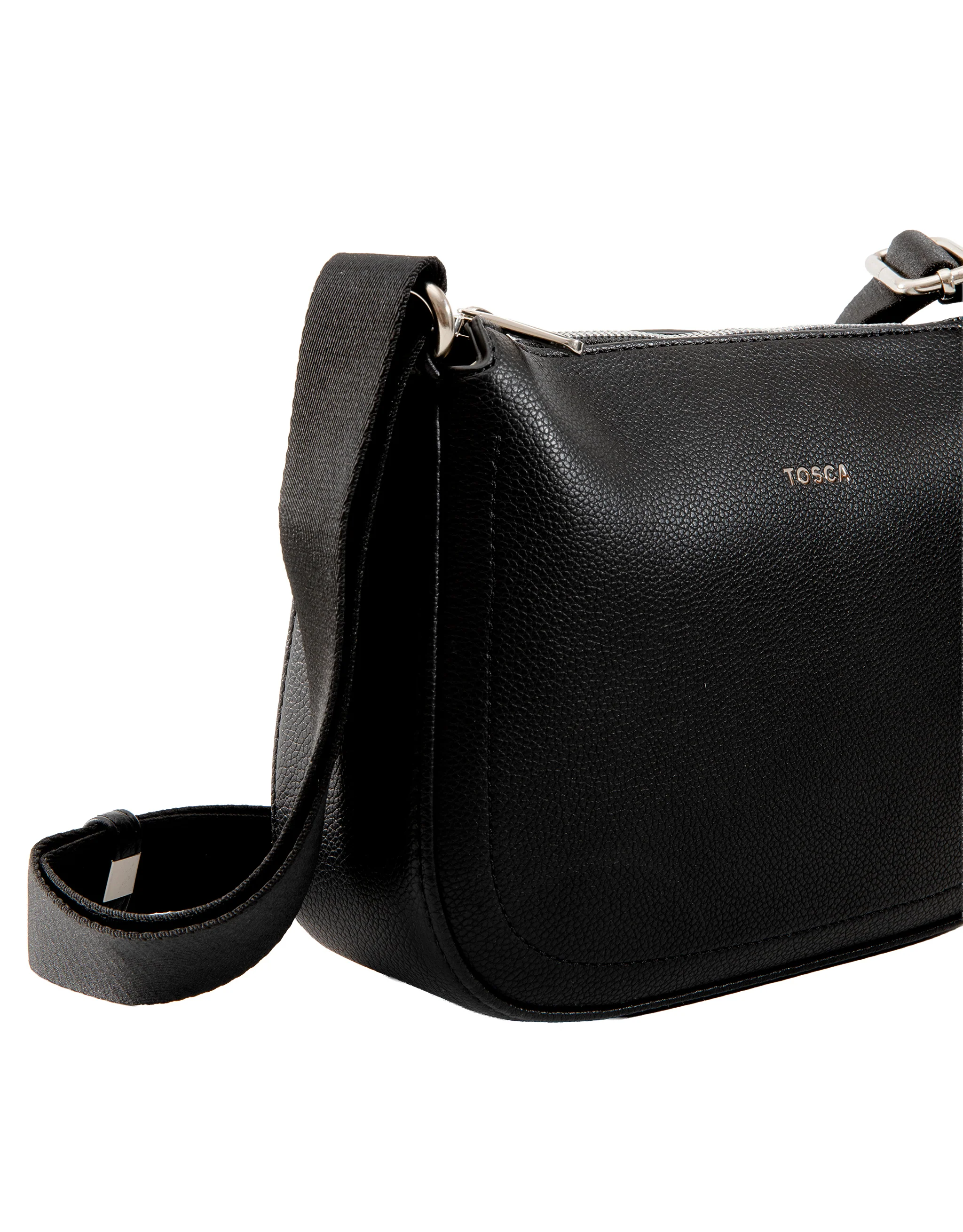 Small Crossbody Handbag - Black - Image 3