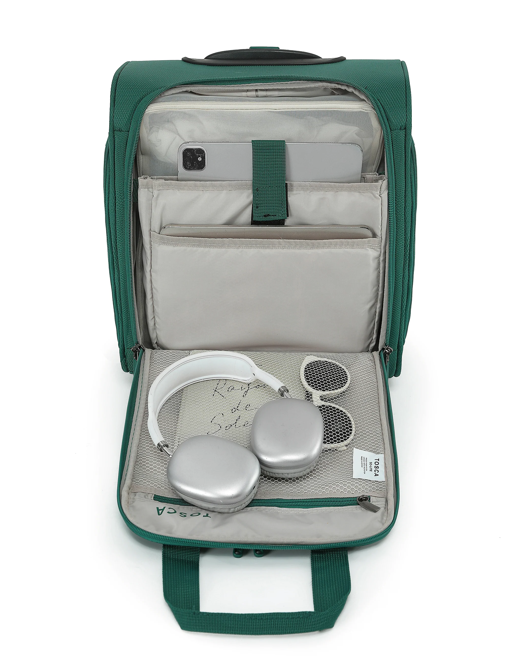 So Lite 38cm Small Under Seat Soft Carry On - Emerald Green - Image 3