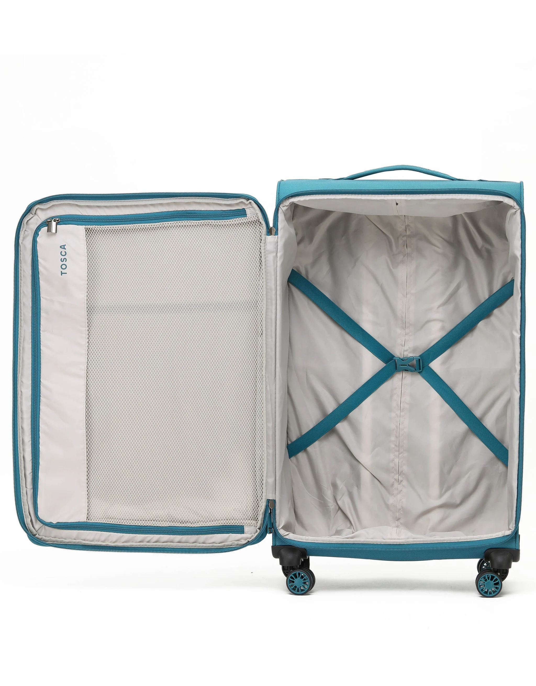 So Lite 79cm Large Soft Suitcase - Teal - Image 4