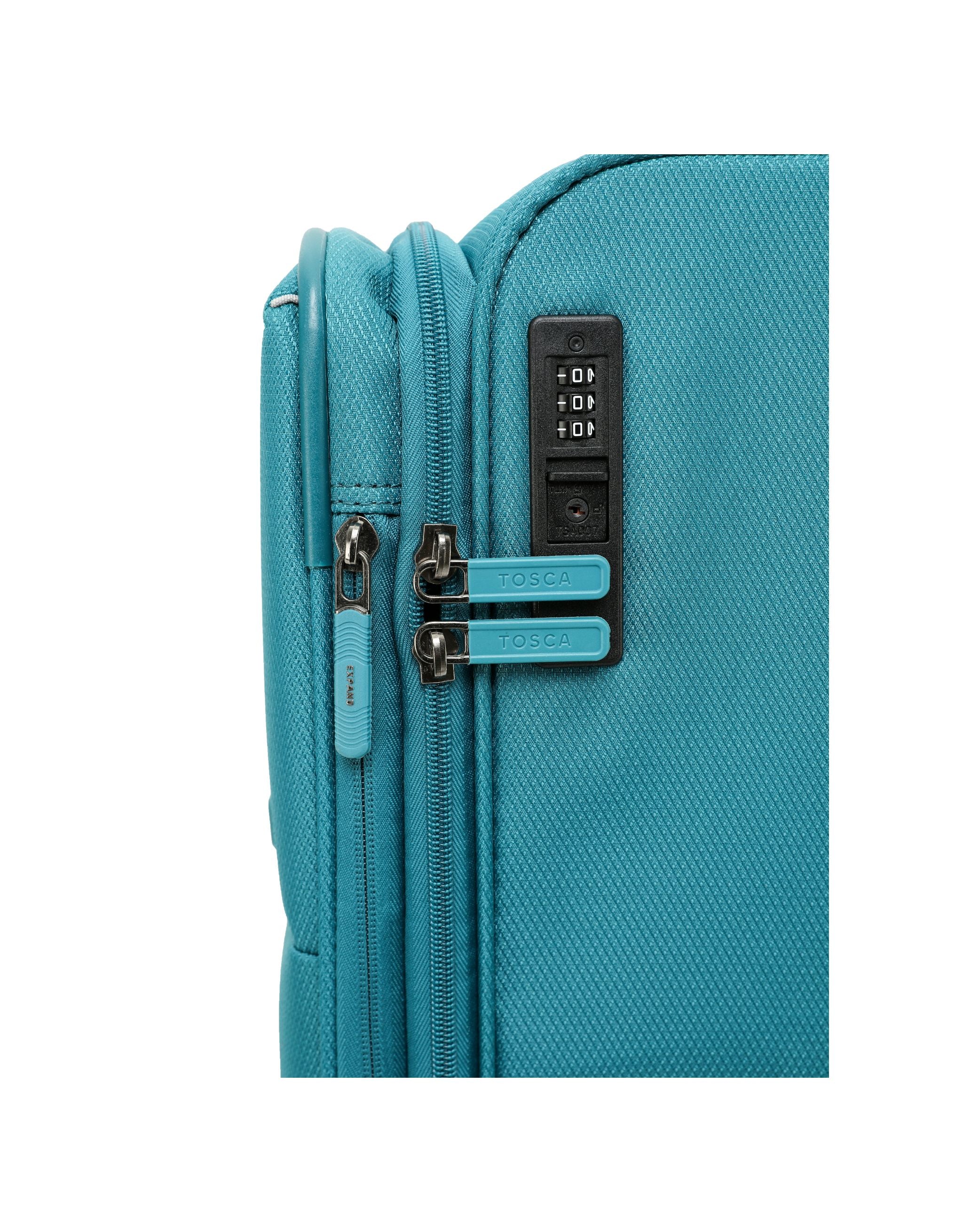 So Lite 79cm Large Soft Suitcase - Teal - Image 6