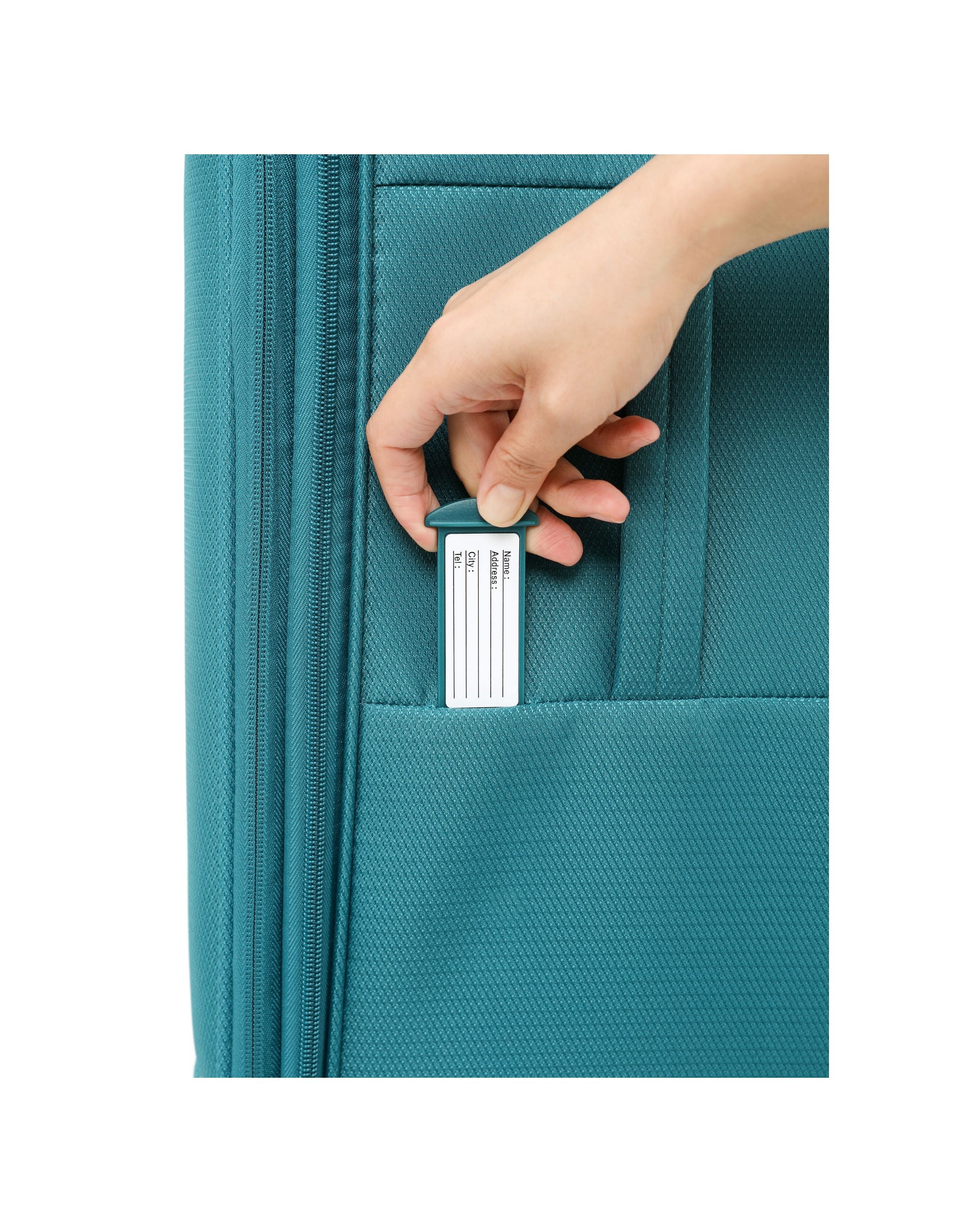 So Lite 79cm Large Soft Suitcase - Teal - Image 7