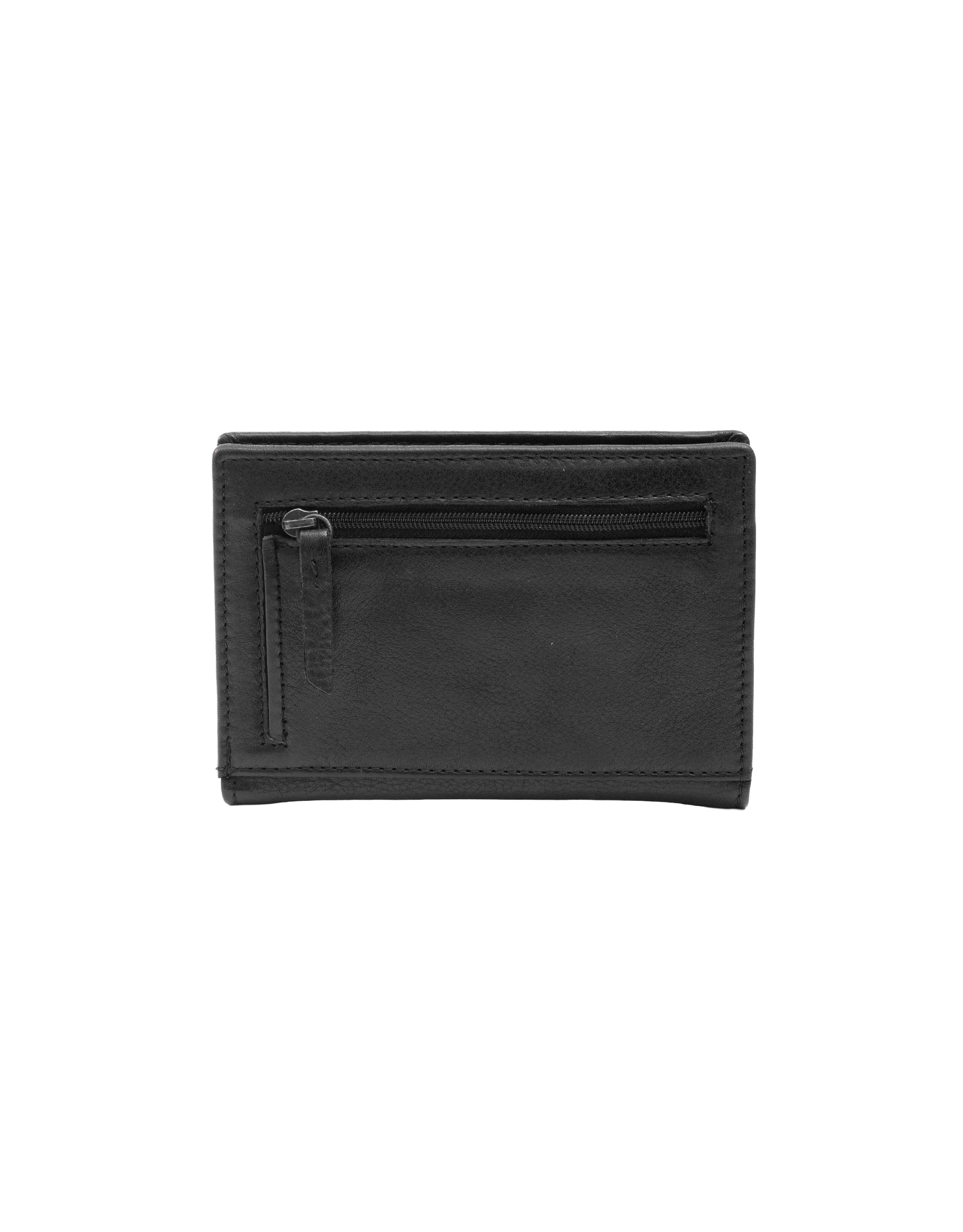 Soft Leather Card Holder Wallet - Black - Image 3