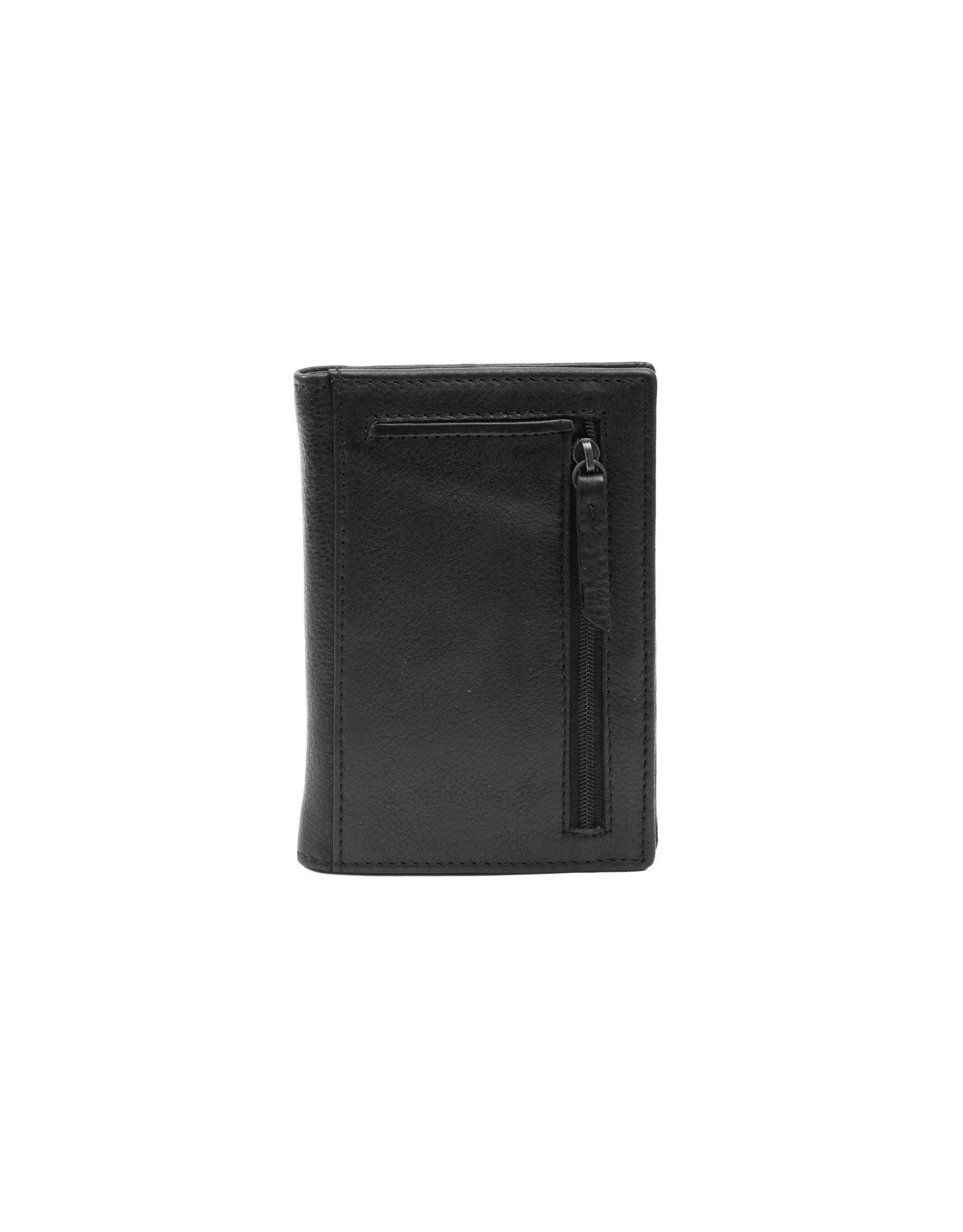 Soft Leather Card Holder Wallet - Black - Image 5
