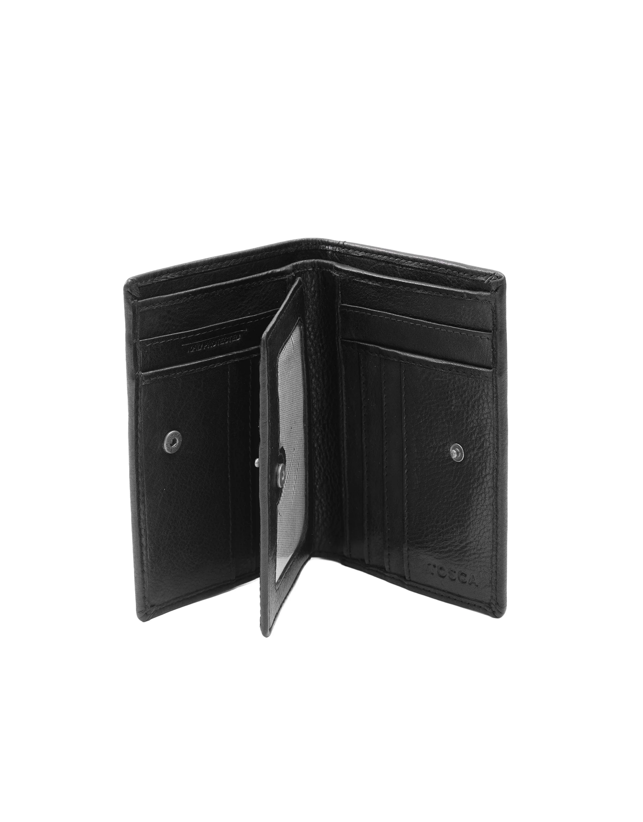 Soft Leather Card Holder Wallet - Black - Image 6