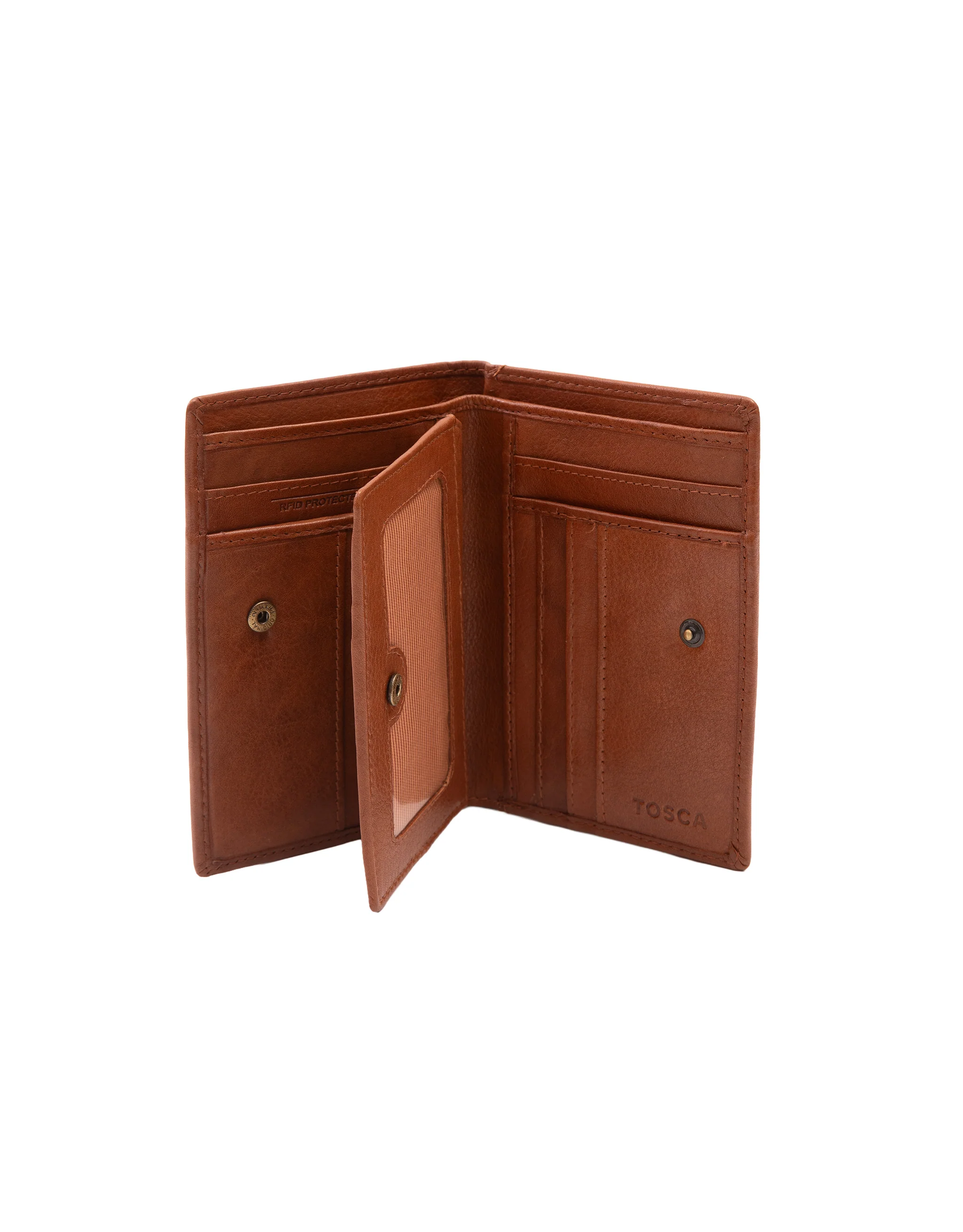 Soft Leather Card Holder Wallet - Tan - Image 2
