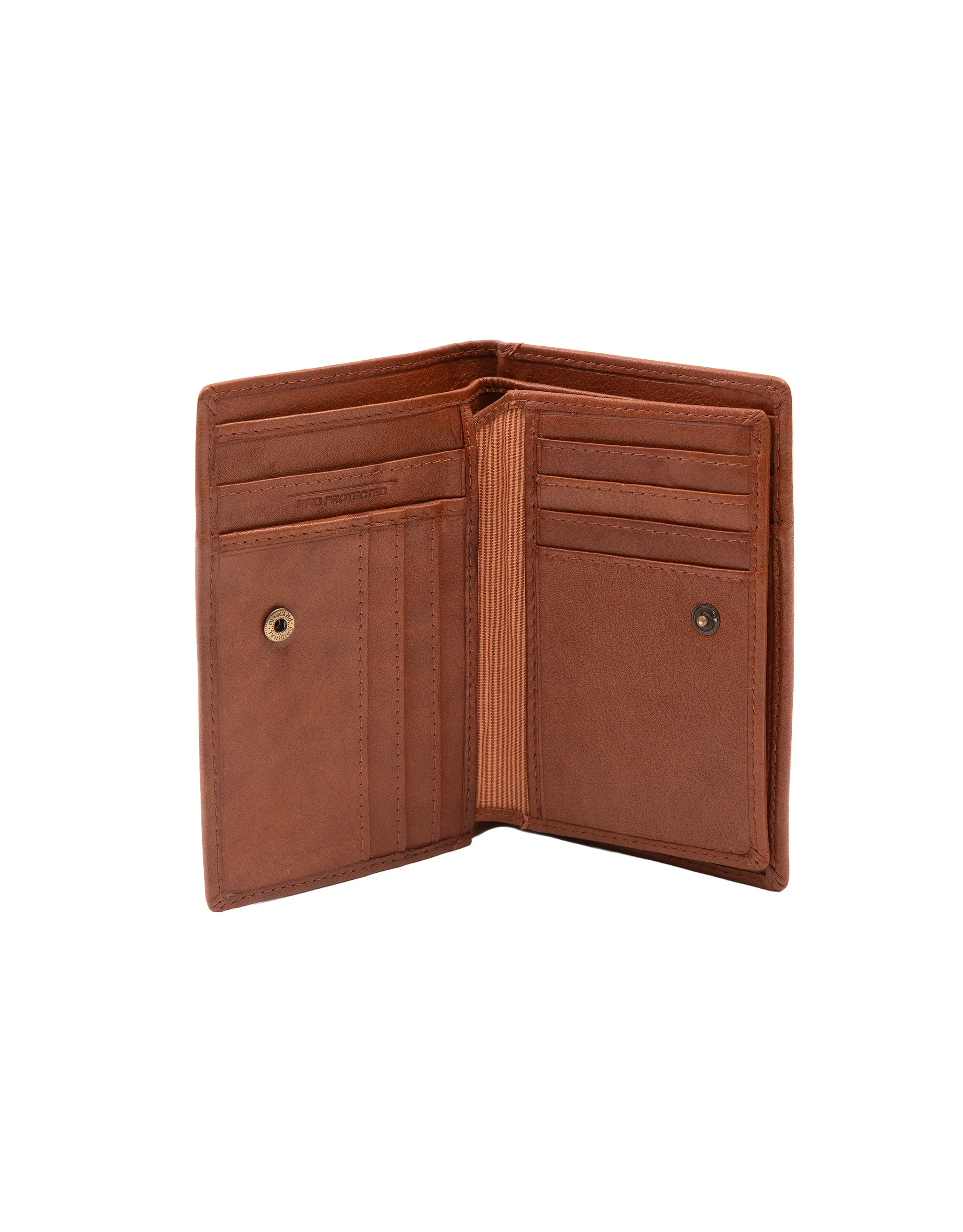 Soft Leather Card Holder Wallet - Tan - Image 5
