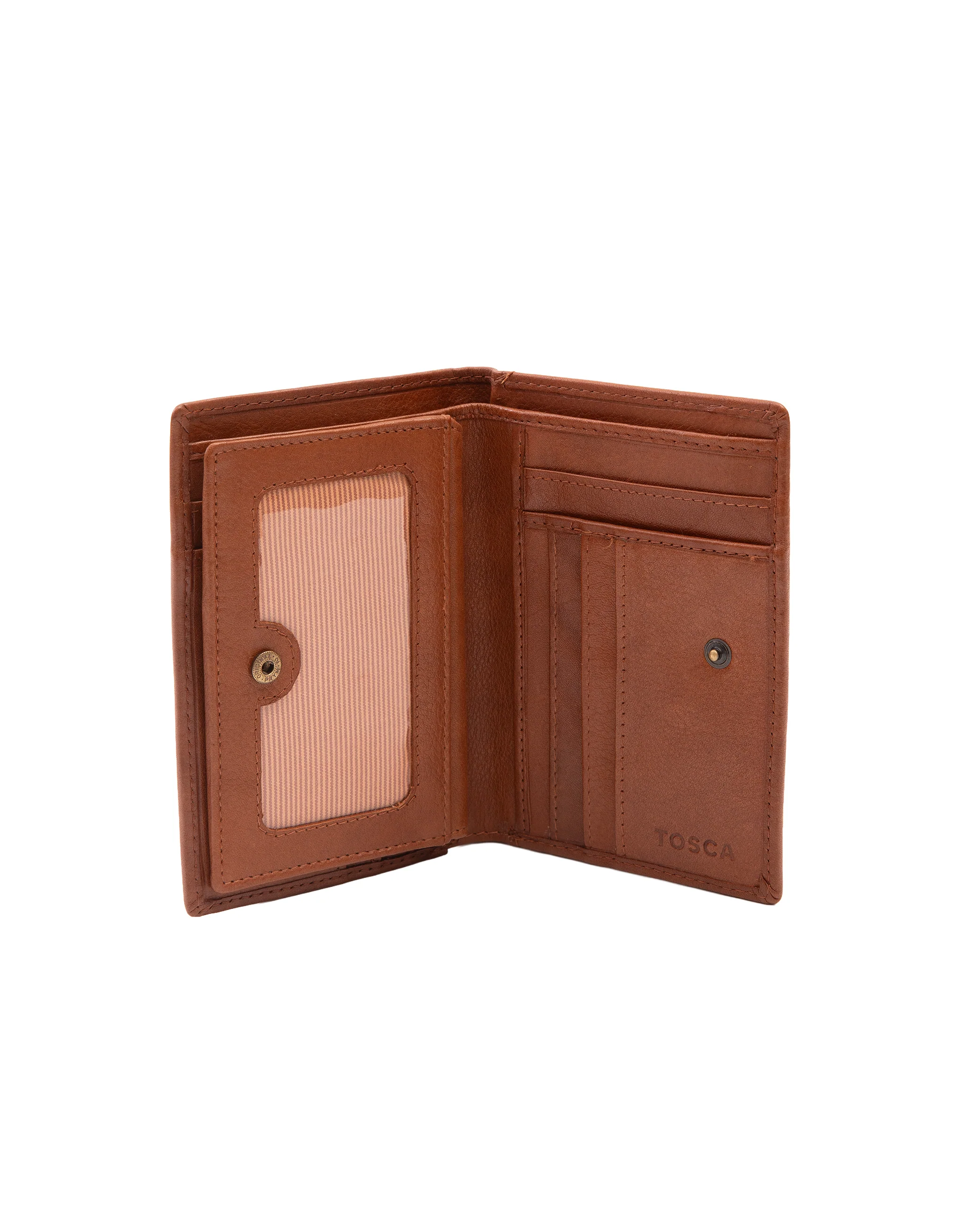 Soft Leather Card Holder Wallet - Tan - Image 6