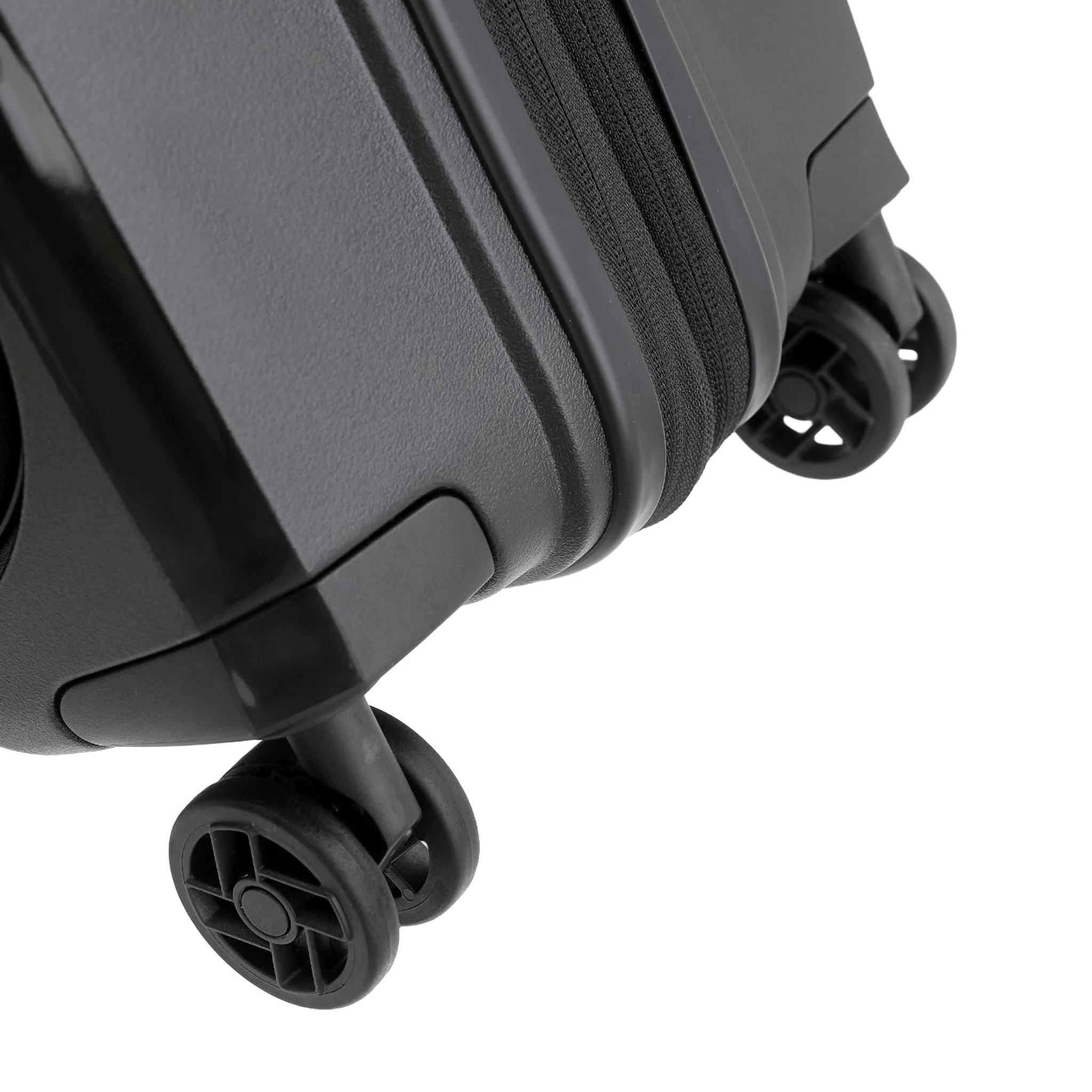 Space-X 55cm Small Dual Opening Hard Suitcase Carry On - Black - Image 7
