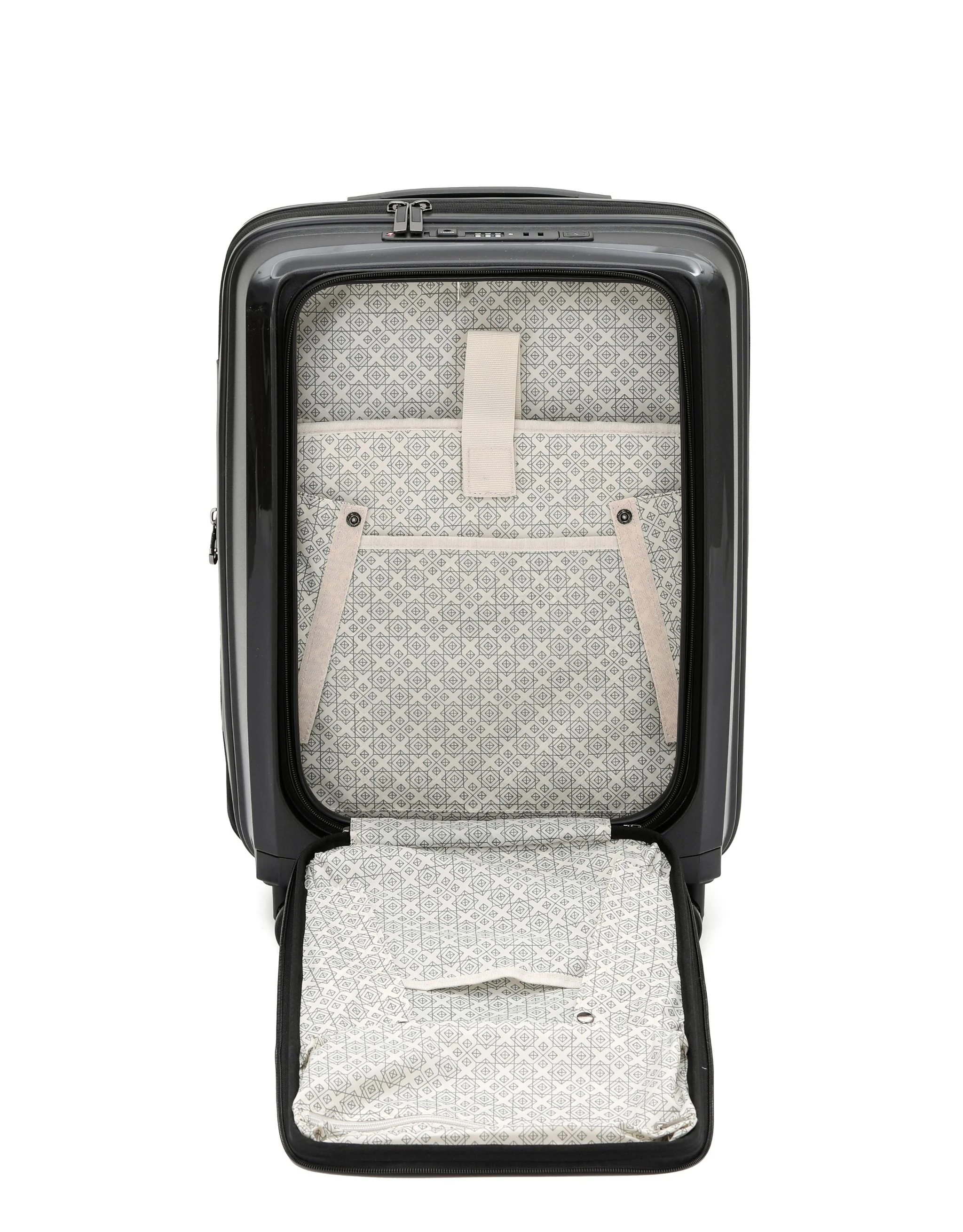Space-X 55cm Small Hard Laptop Carry On - Black - Image 4