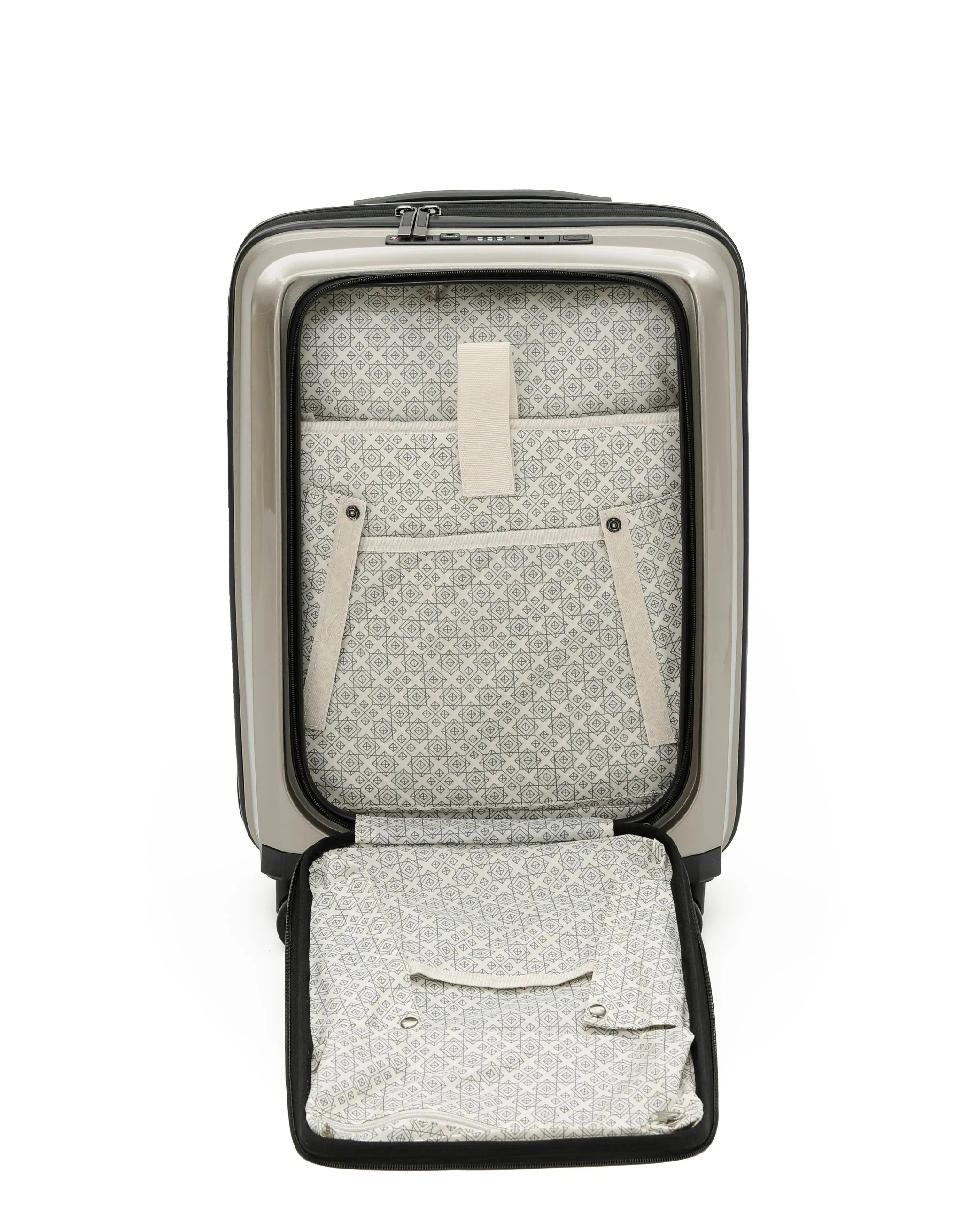 Space-X 55cm Small Hard Laptop Carry On - Champagne - Image 5