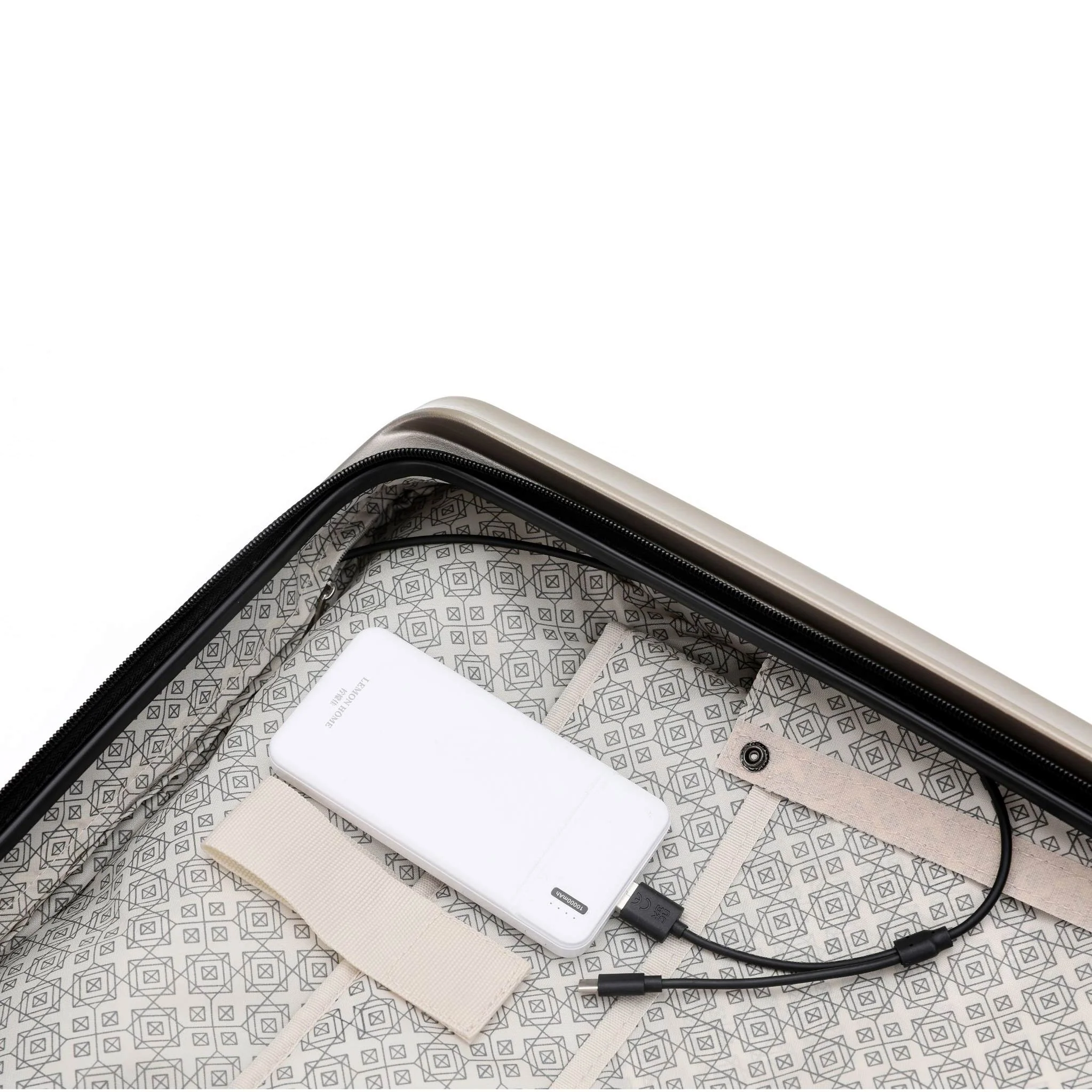 Space-X 55cm Small Hard Laptop Carry On - Champagne - Image 8