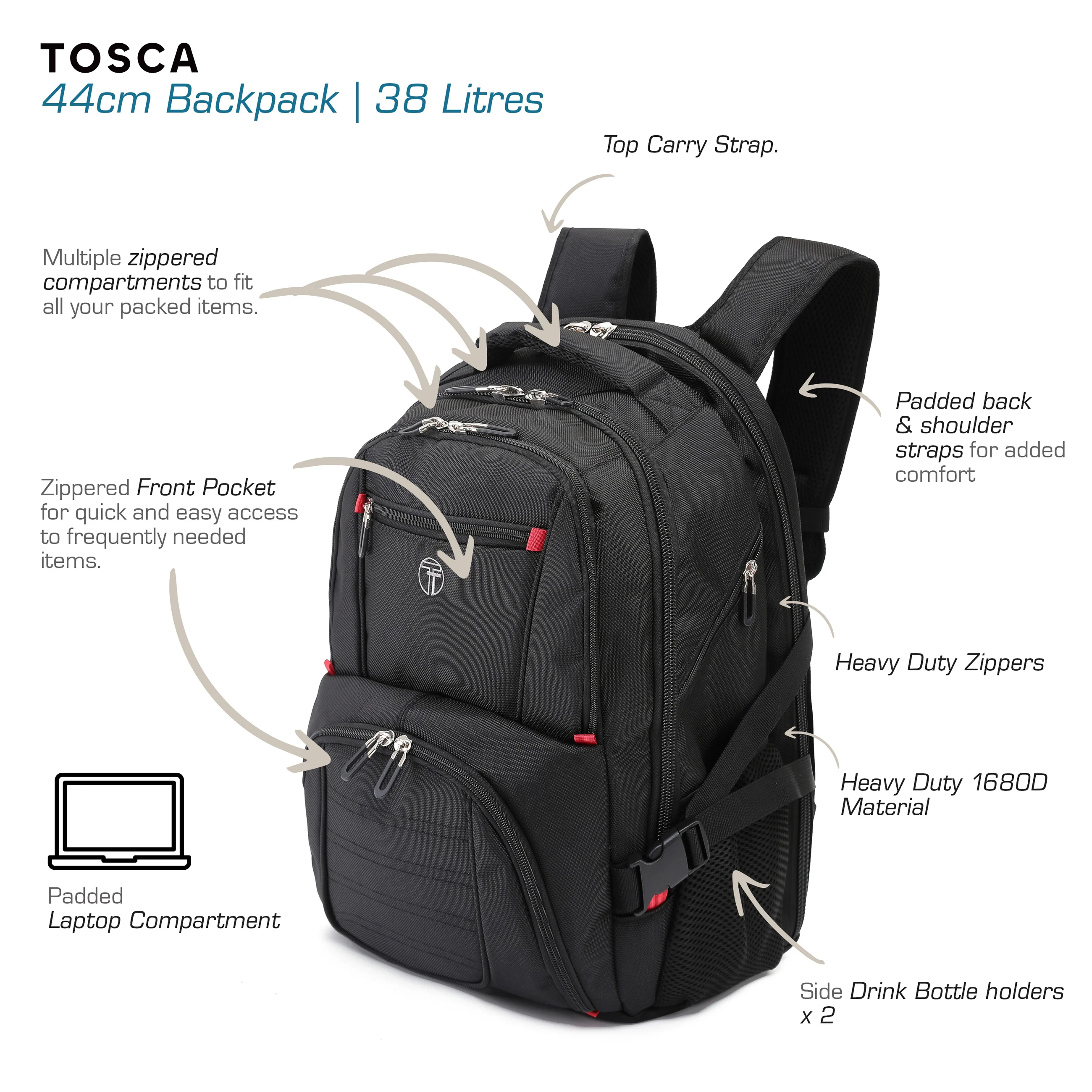Ultimate Backpack - Black - Image 4