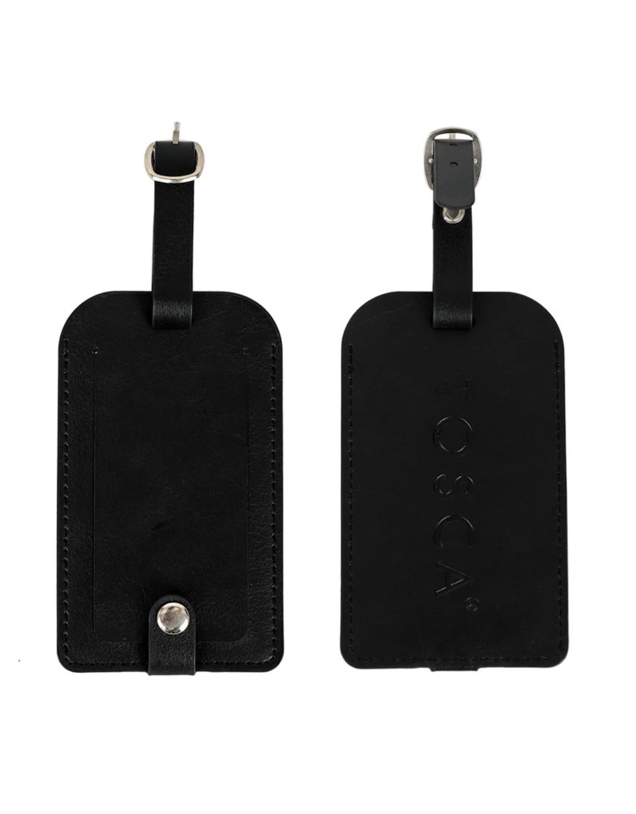 Vegan Leather Luggage Tag - Blue - Image 2