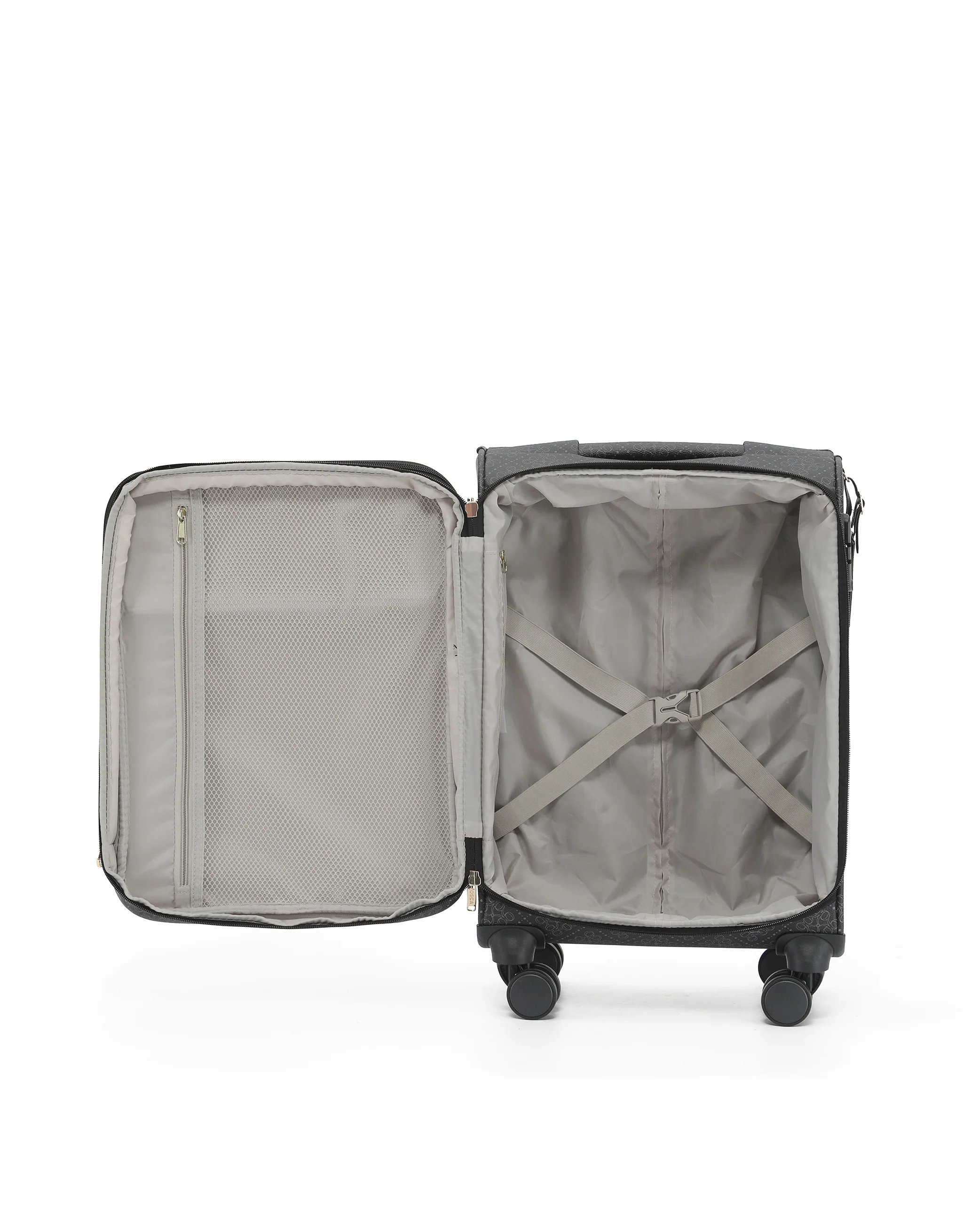 Willow PU Suitcase 3 Piece Set - Caviar - Image 4