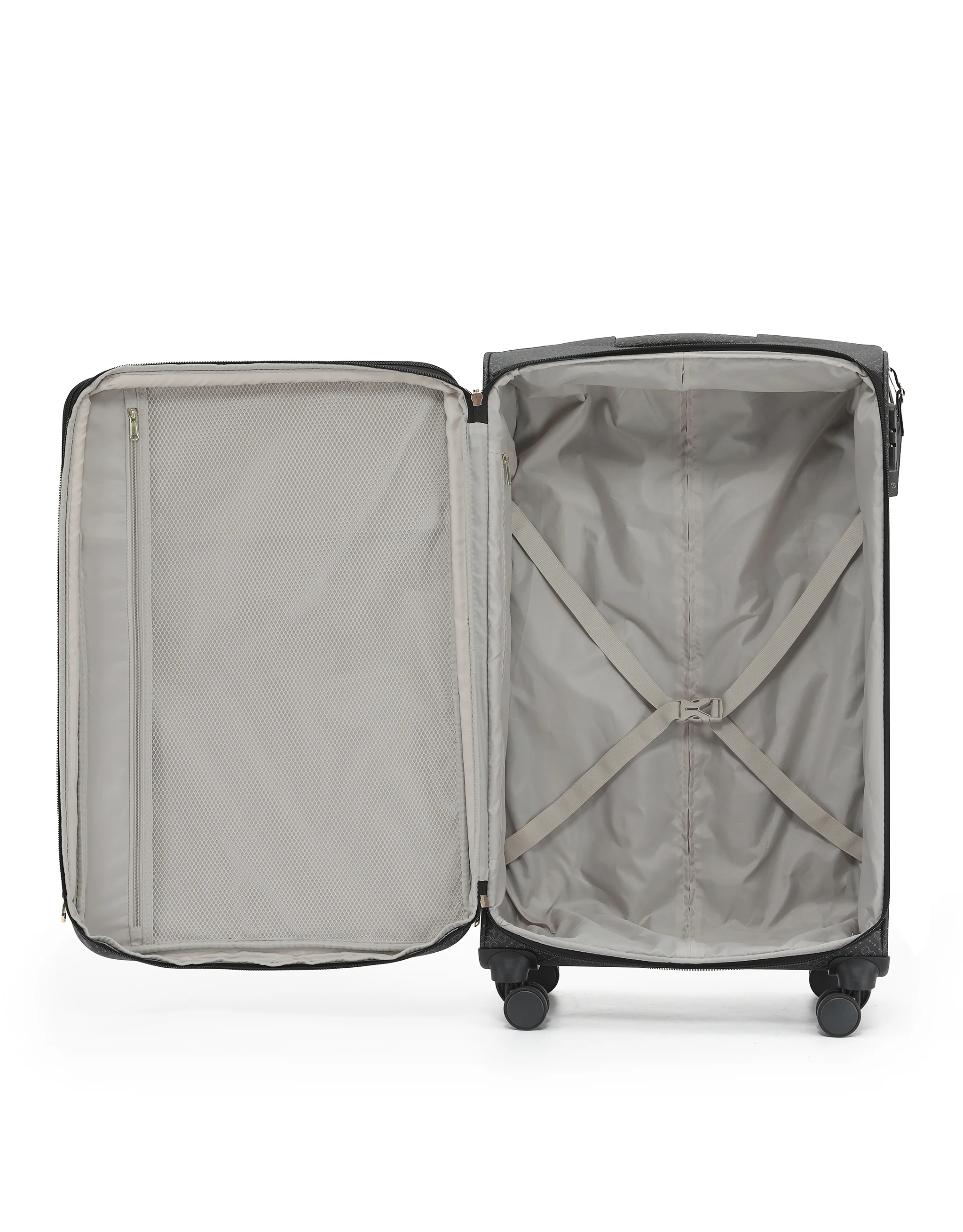 Willow PU Suitcase 3 Piece Set - Caviar - Image 8