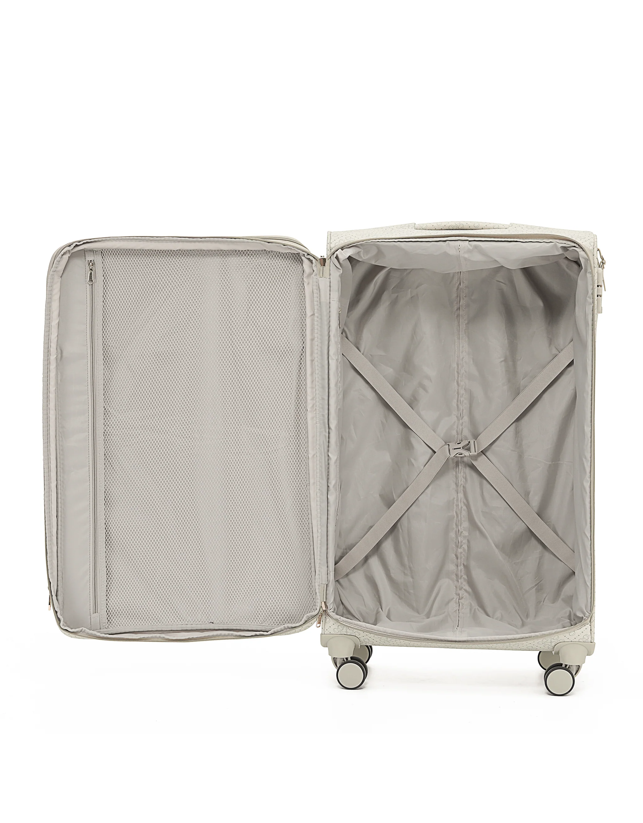 Willow PU Suitcase 3 Piece Set - Vanilla - Image 8