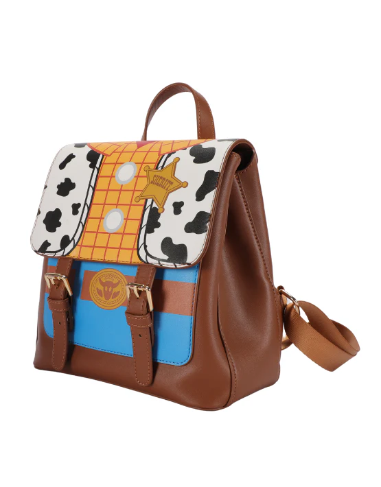 Woody Deluxe PU Rucksack Backpack - Black - Image 2