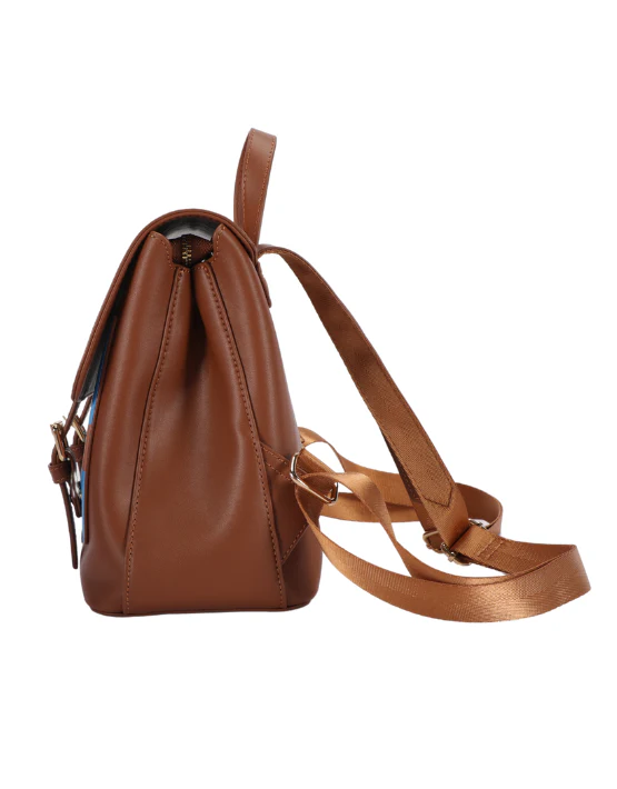 Woody Deluxe PU Rucksack Backpack - Black - Image 5