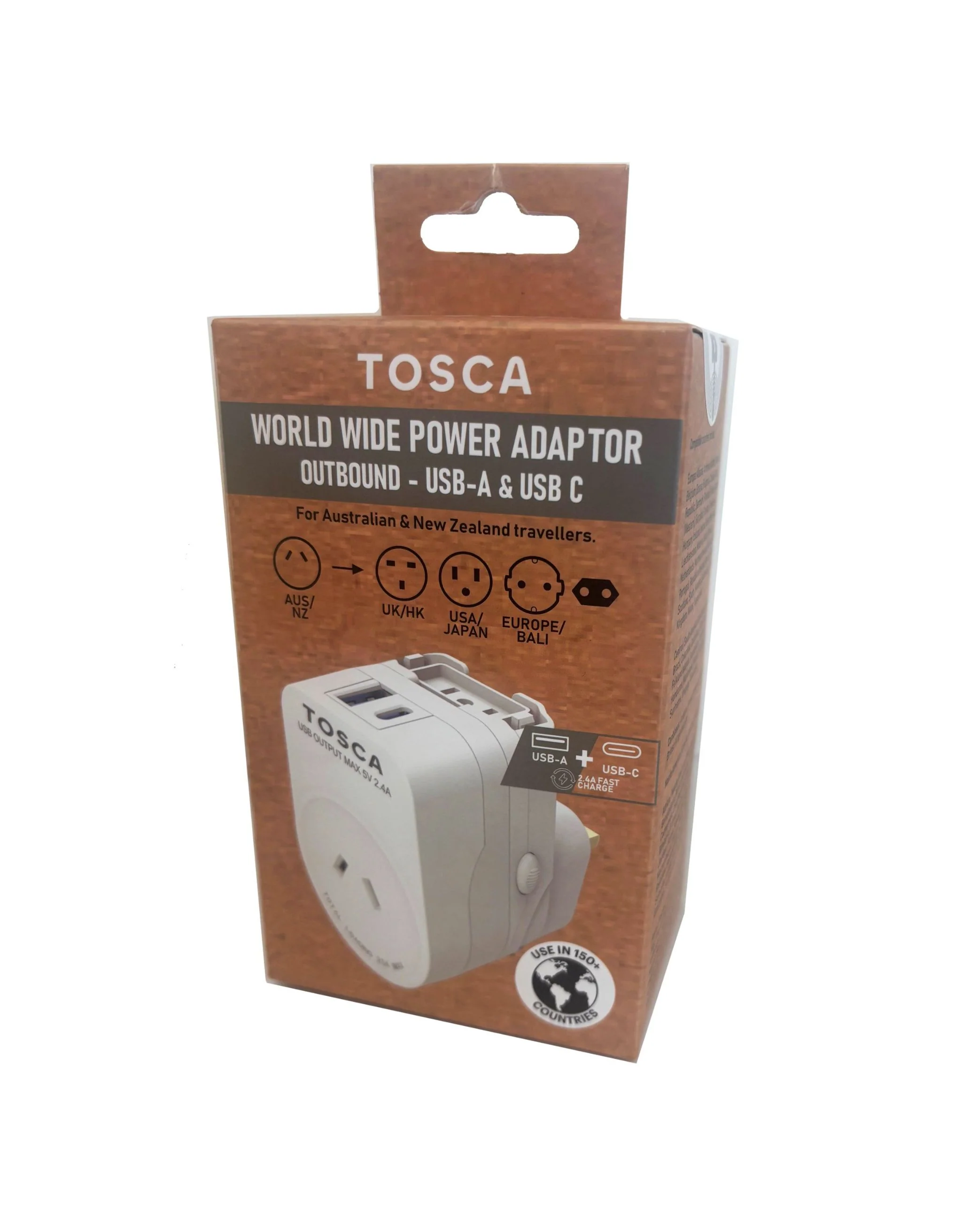 Worldwide Travel Adaptor with USB A + USB C Ports - Image 2