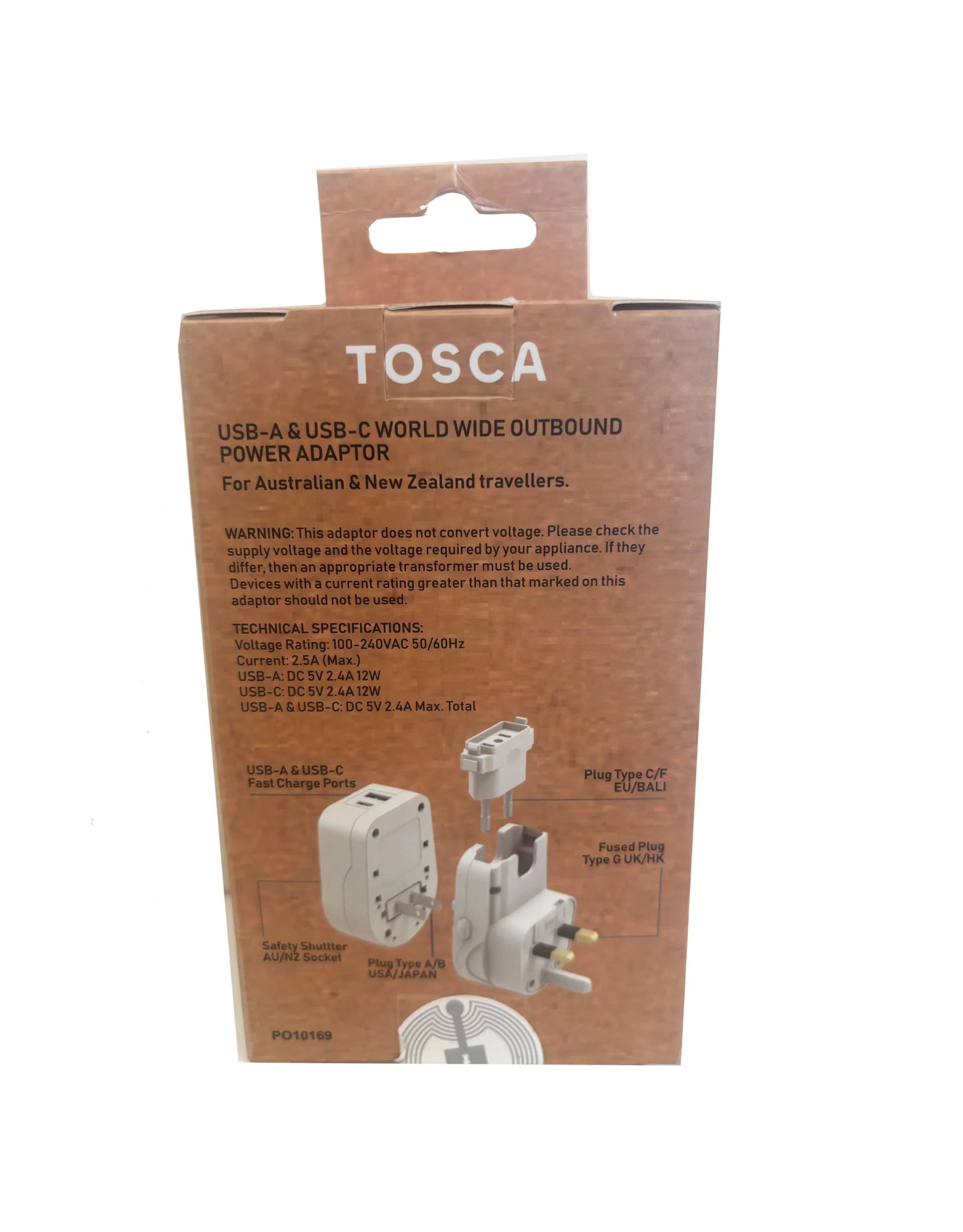 Worldwide Travel Adaptor with USB A + USB C Ports - Image 3